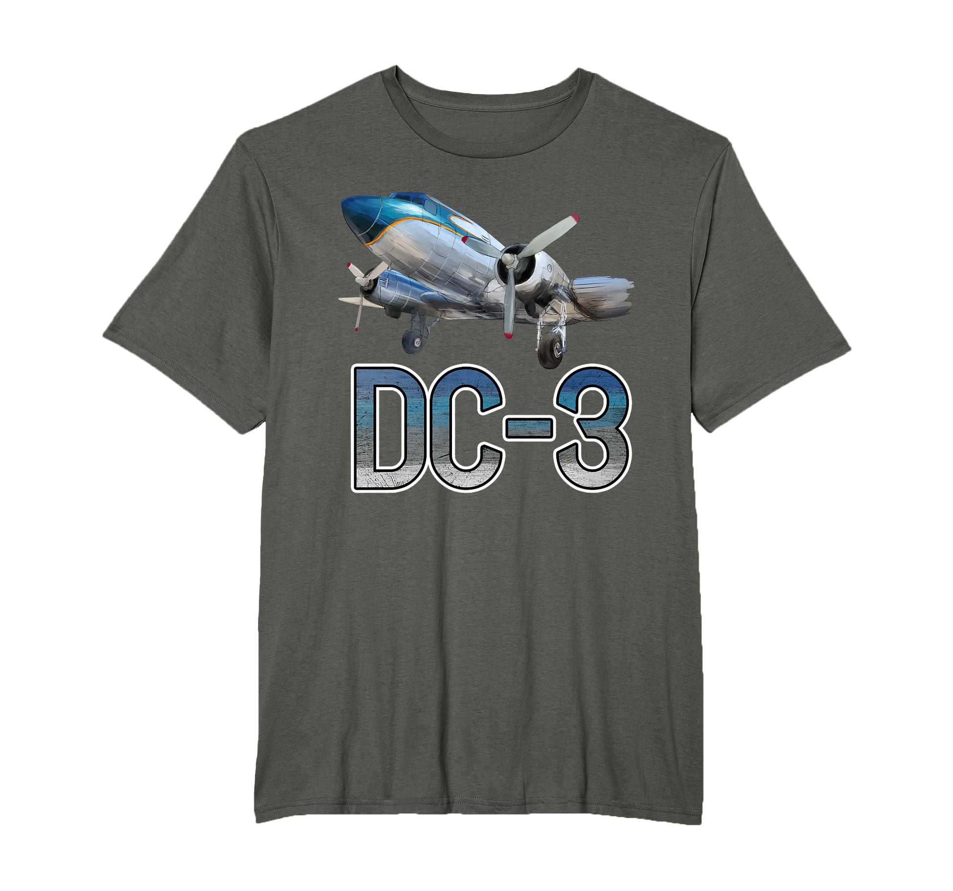 Dc 3 Airplane Funny Aircraft Plane Lover T-Shirt - Unique Graphic Unisex - T-Shirt, Sweatshirt, Hoodie