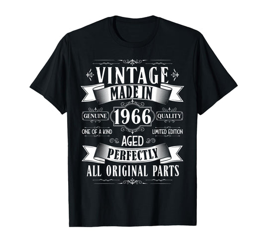 59Th Birthday Born 1966 59 Years Old T-Shirt - Minimalist Print Men Women - T-Shirt, Sweatshirt, Hoodie