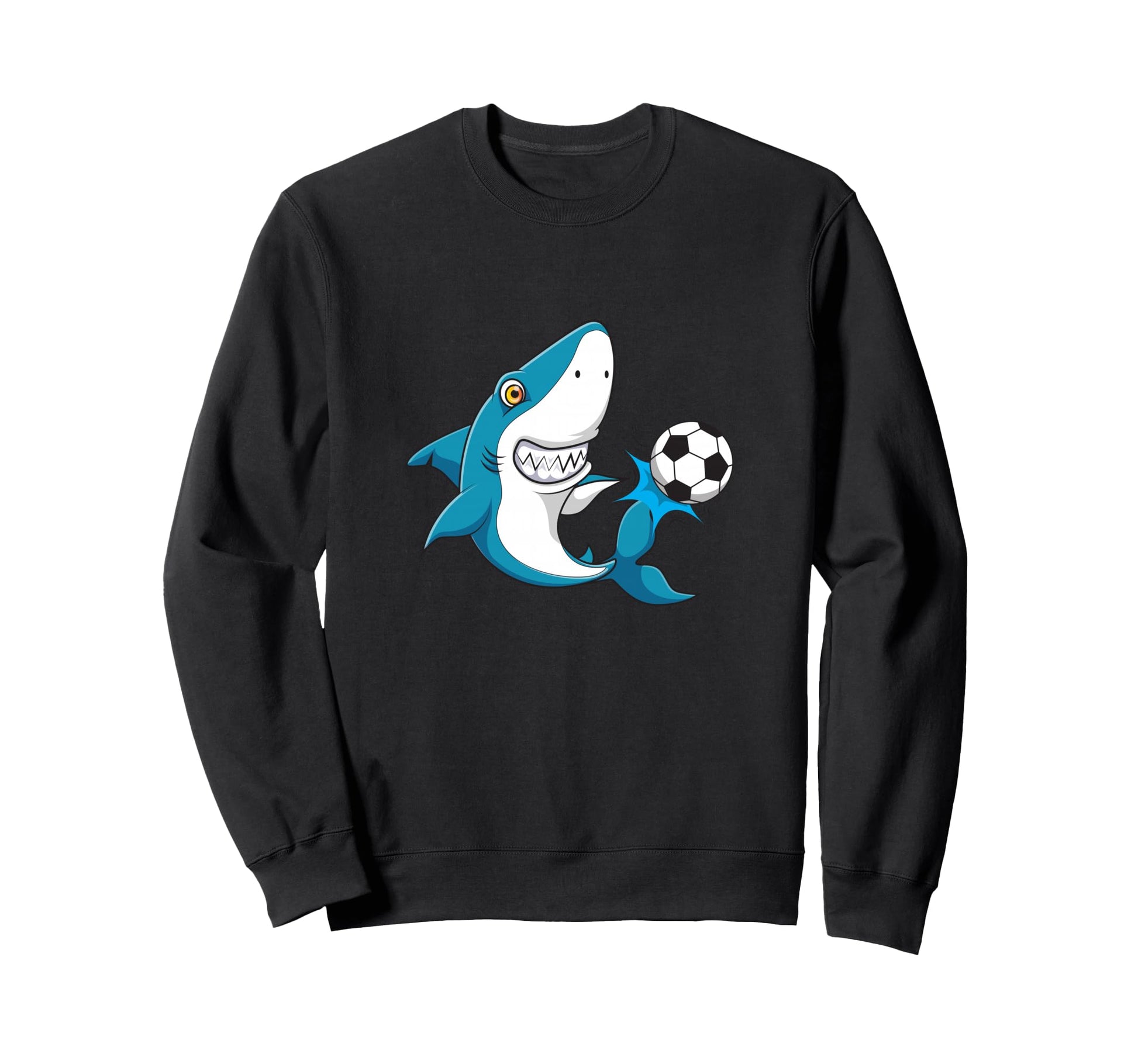 Soccer Player Shark Sports Animal Sweatshirt - Custom Art Print for Adults - T-Shirt, Sweatshirt, Hoodie