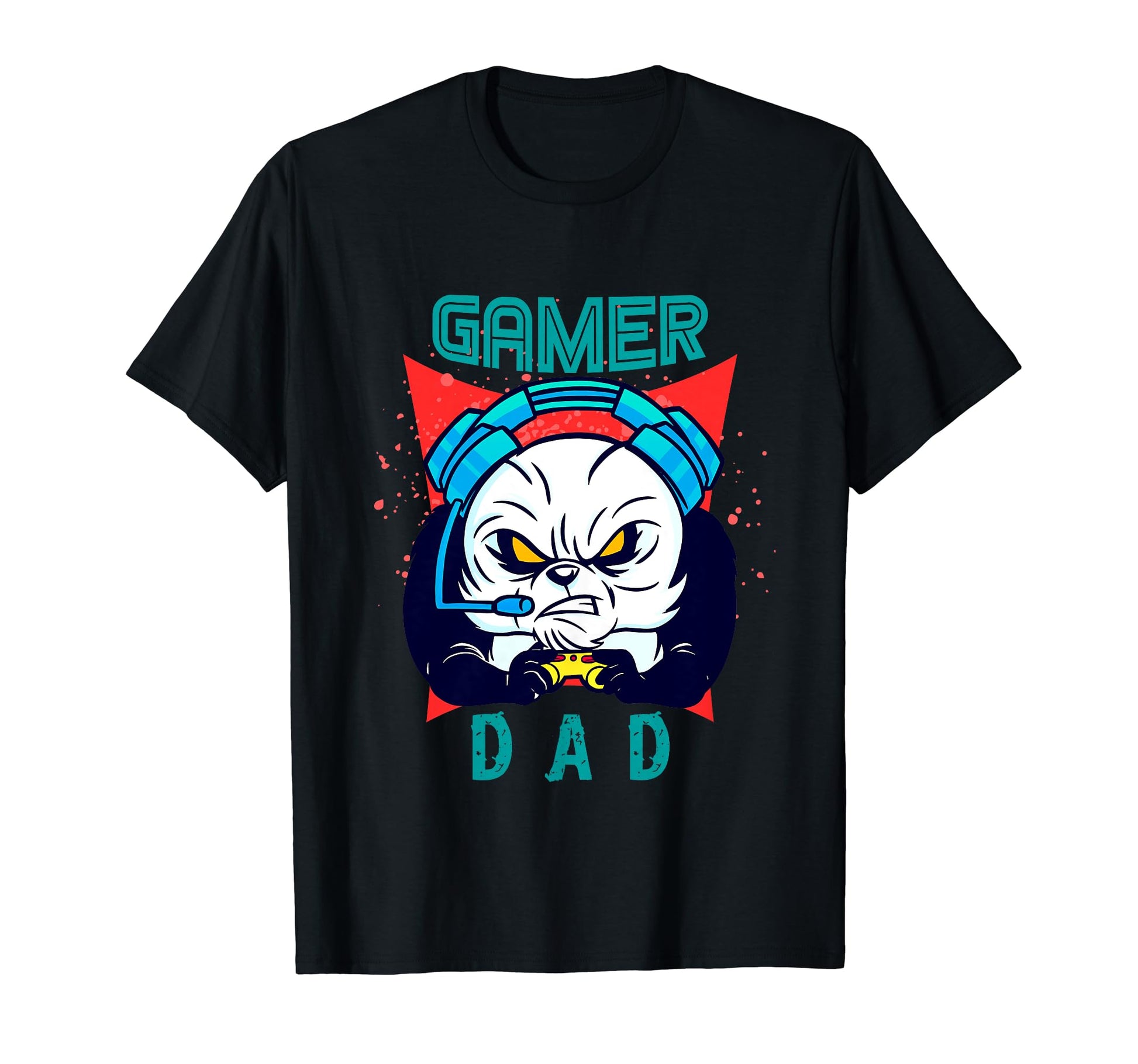 Gamer Dad Serious Panda Headset T-Shirt - Streetwear Style for Adults - T-Shirt, Sweatshirt, Hoodie