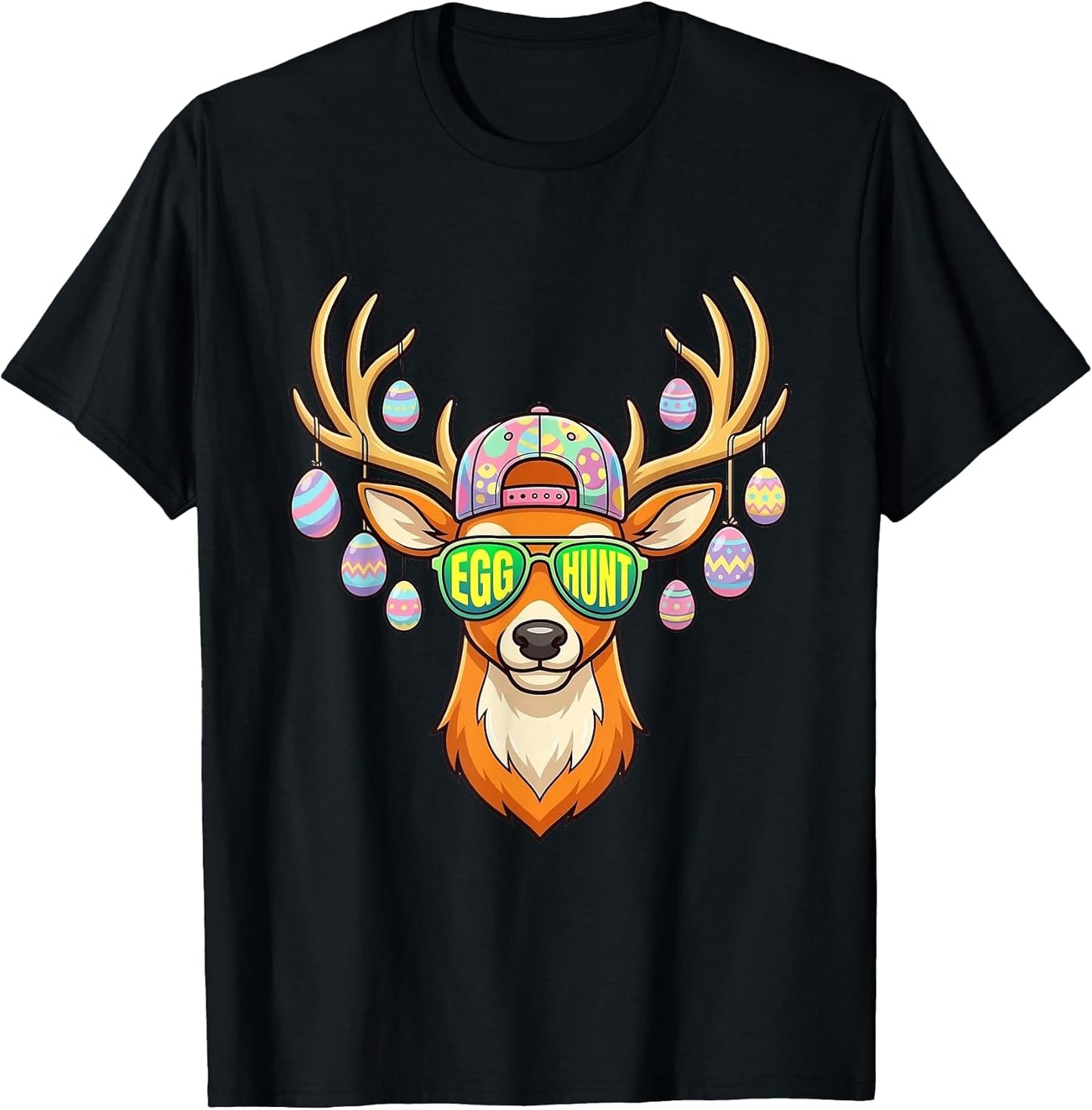 Funny Easter Egg Hunt Deer Tee Unisex T-shirt, Sweatshirt, Hoodie, Long Sleeve Tee - T-Shirt, Sweatshirt, Hoodie