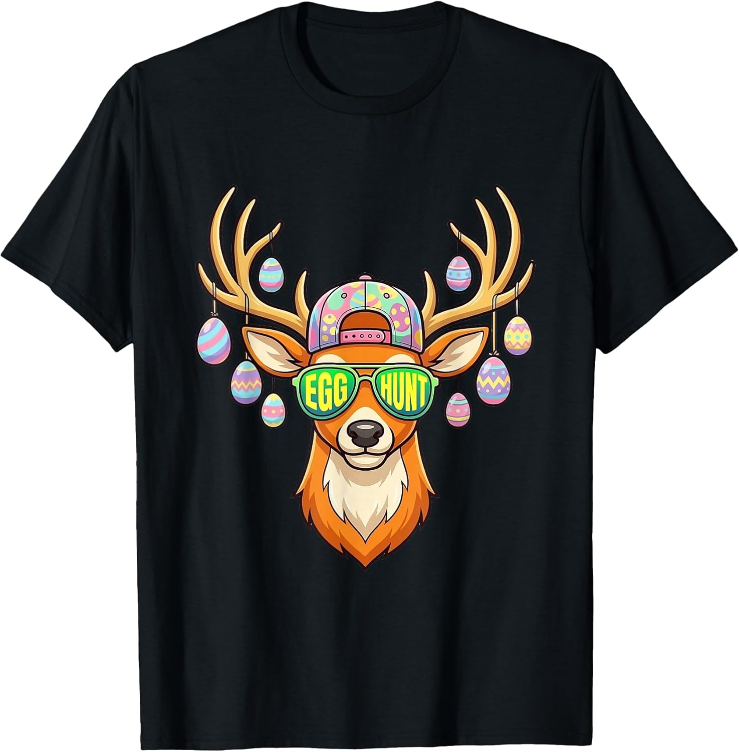 Funny Easter Egg Hunt Deer Tee Unisex T-shirt, Sweatshirt, Hoodie, Long Sleeve Tee - T-Shirt, Sweatshirt, Hoodie