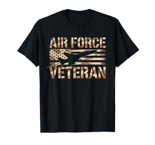 Air Force Veteran Us American T-Shirt - Casual Everyday Wear for Adults - T-Shirt, Sweatshirt, Hoodie