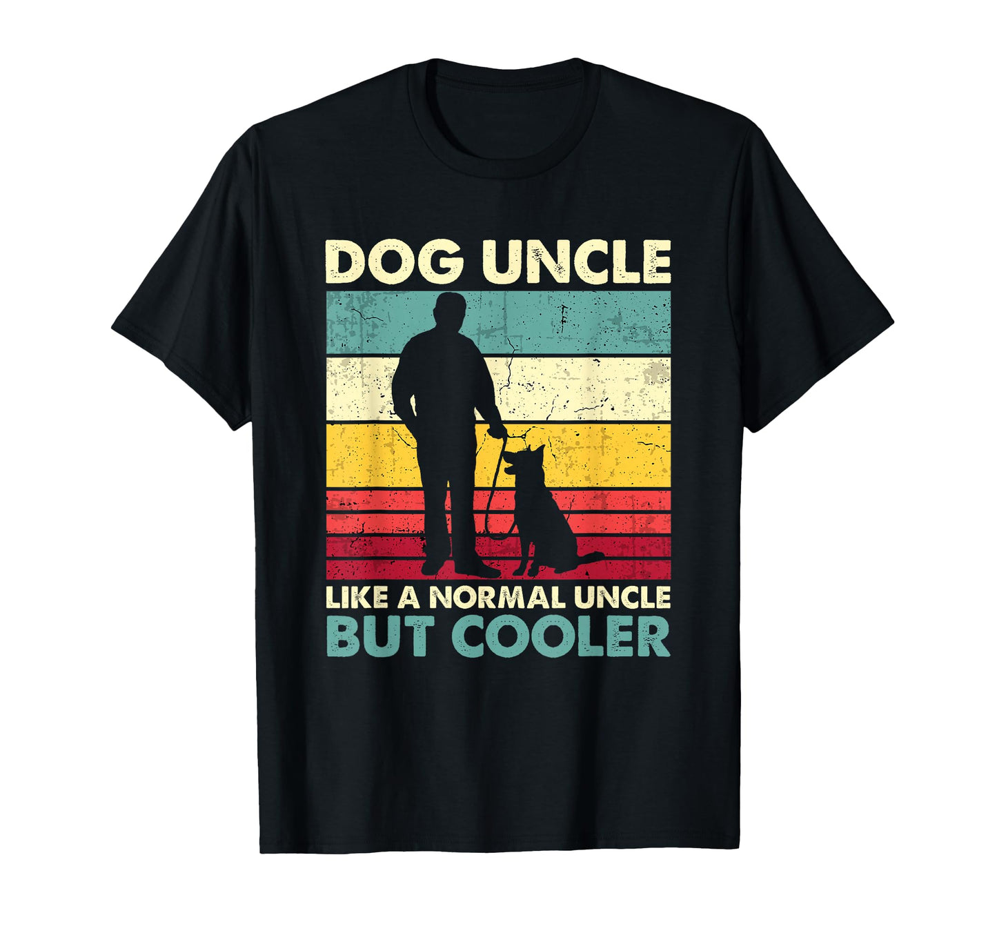 Dog Uncle Sunset Dog Lover Funny Fathers T-Shirt - Unique Graphic Unisex - T-Shirt, Sweatshirt, Hoodie
