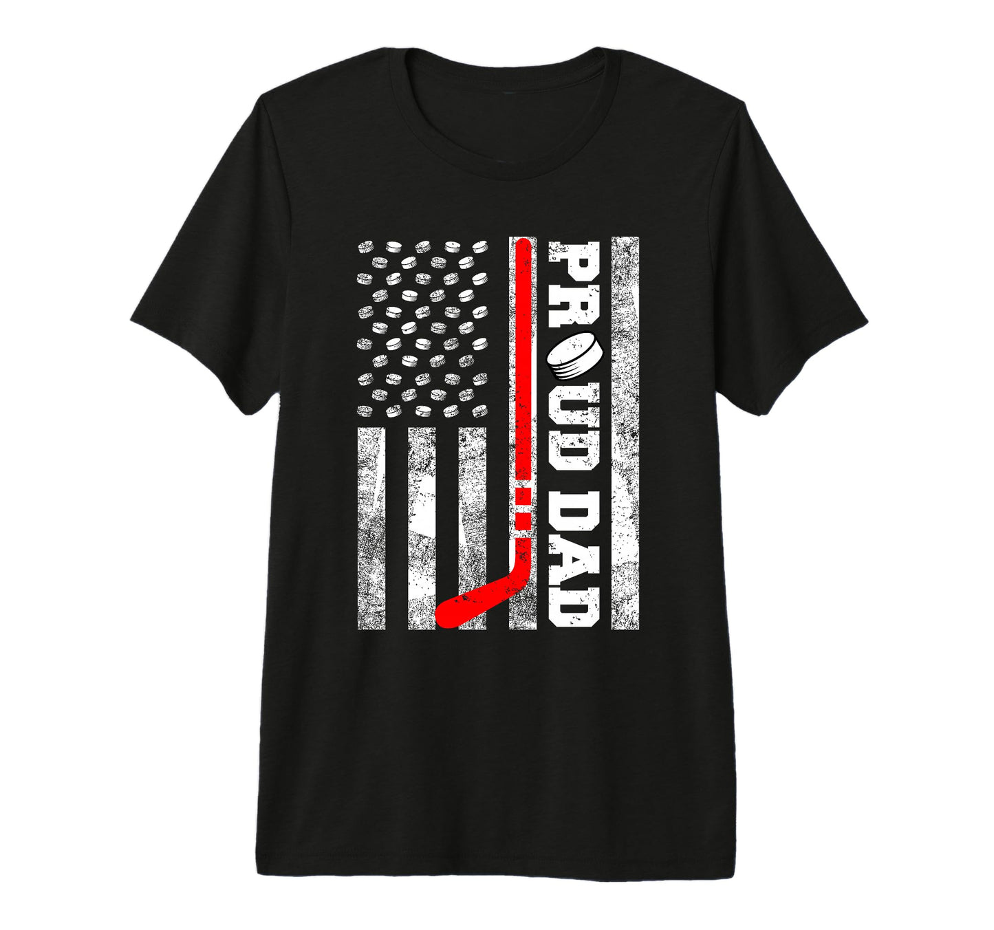 Mens Proud Dad American T-Shirt - Casual Everyday Wear for Adults - T-Shirt, Sweatshirt, Hoodie