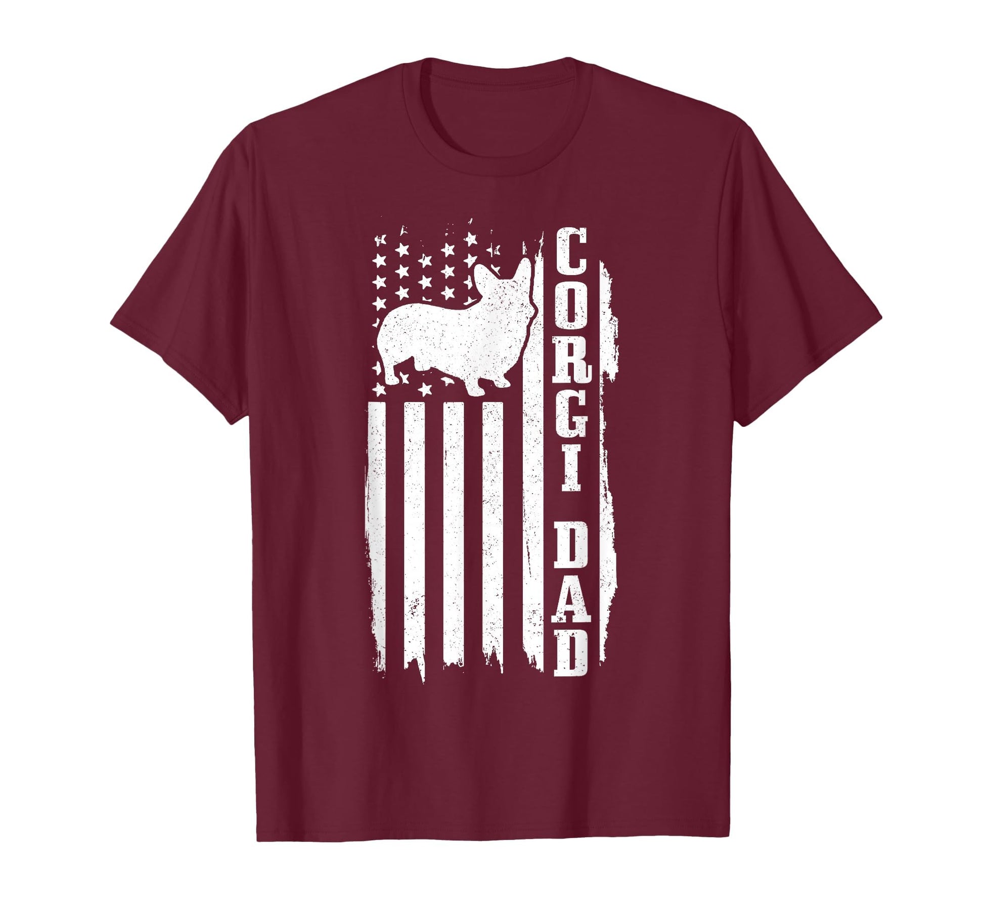 Corgi Dad American Flag Patriotic T-Shirt - Aesthetic Graphic Men Women - T-Shirt, Sweatshirt, Hoodie