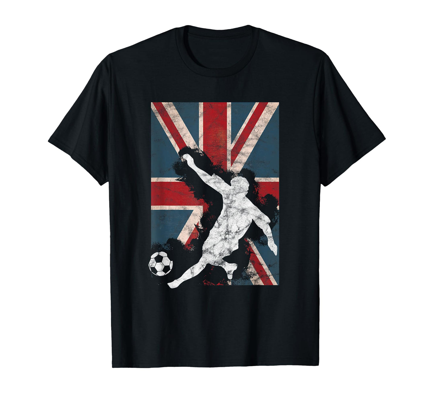 England Britain Flag Soccer Football T-Shirt - Graphic Print Unisex - T-Shirt, Sweatshirt, Hoodie