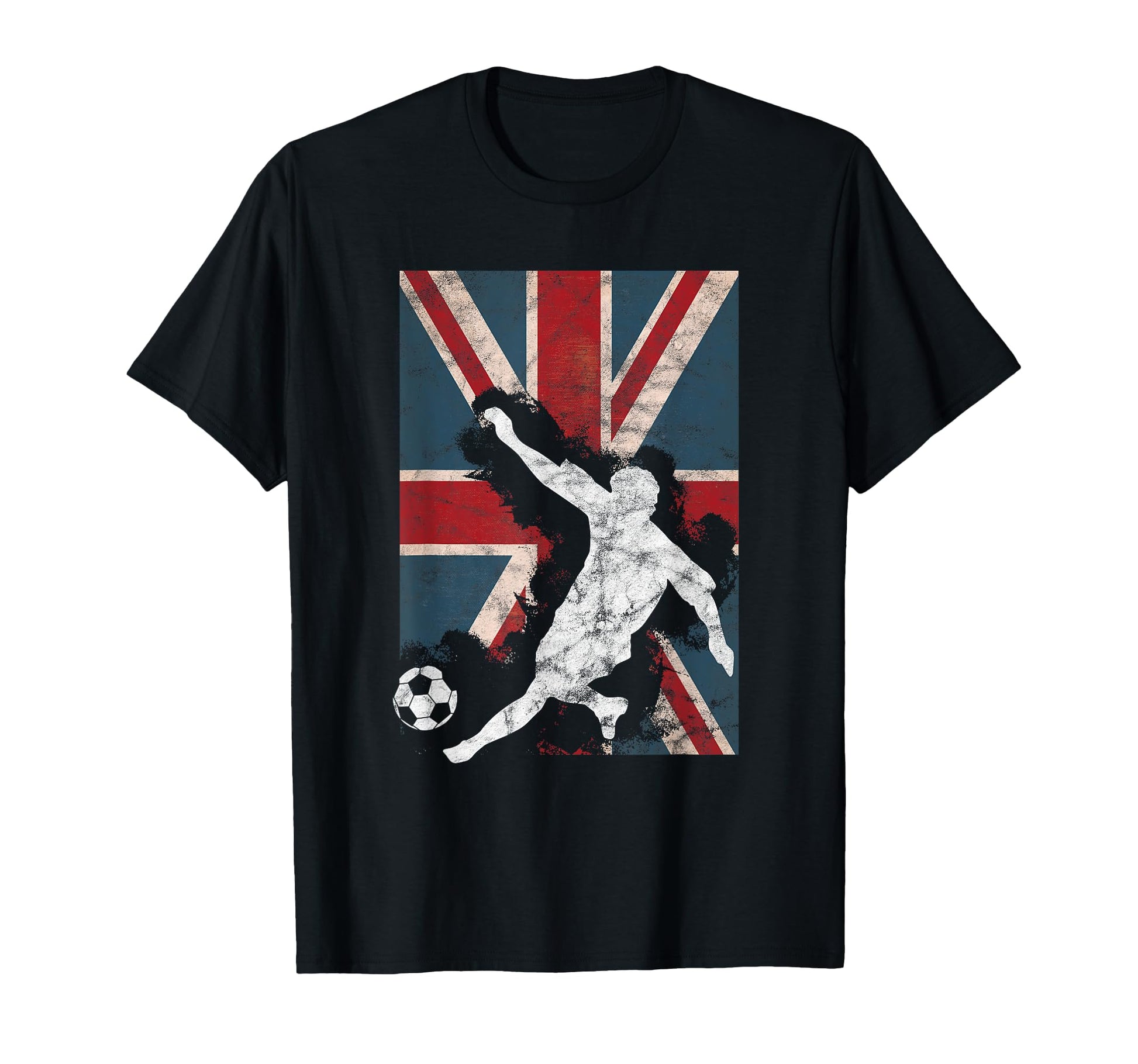 England Britain Flag Soccer Football T-Shirt - Graphic Print Unisex - T-Shirt, Sweatshirt, Hoodie