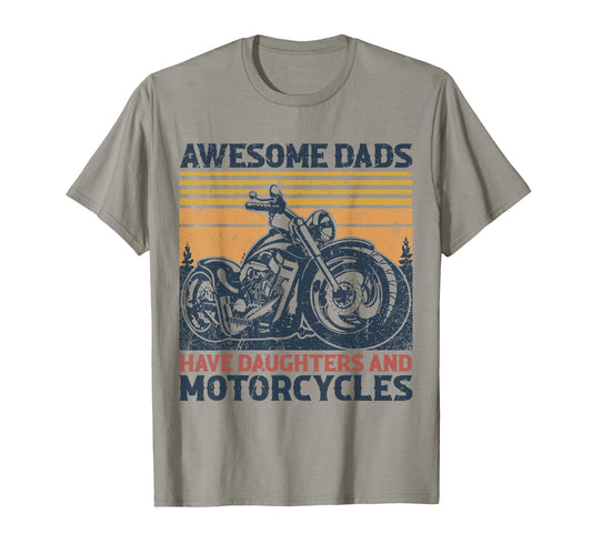 Awesome Dads Have Daughters And T-Shirt - Trendy Graphic Unisex - T-Shirt, Sweatshirt, Hoodie