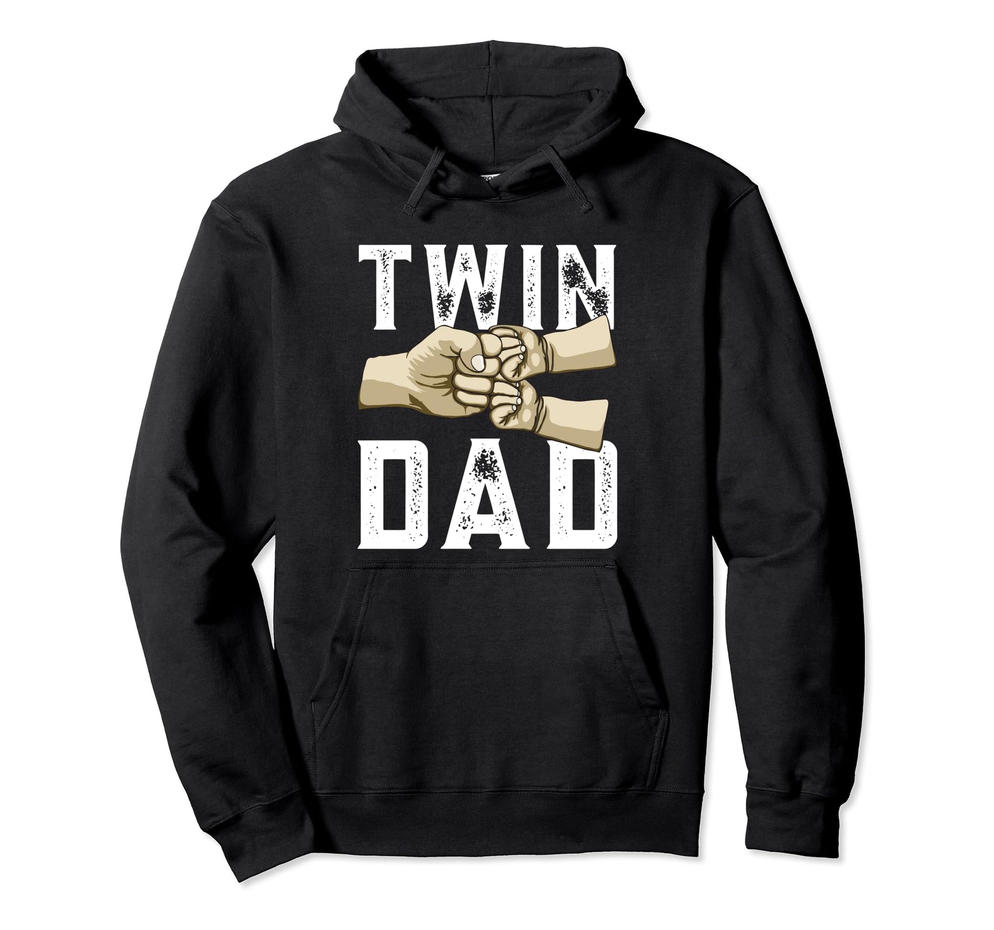 Twin Dad Father Two Dad Twins Hoodie - Graphic Print Unisex - T-Shirt, Sweatshirt, Hoodie
