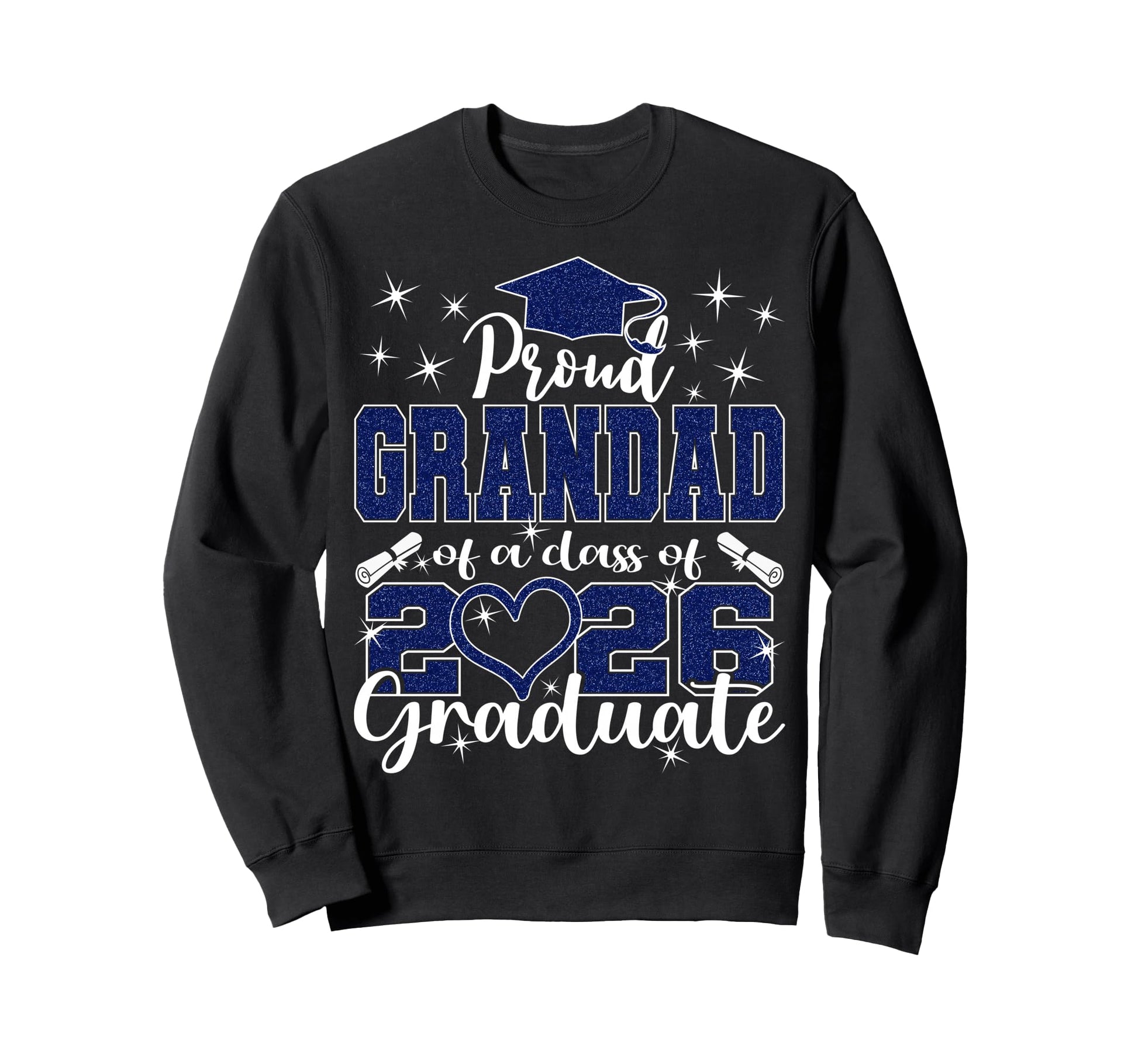 Super Proud Grandad 2026 Graduate Sweatshirt - Aesthetic Graphic Unisex - T-Shirt, Sweatshirt, Hoodie