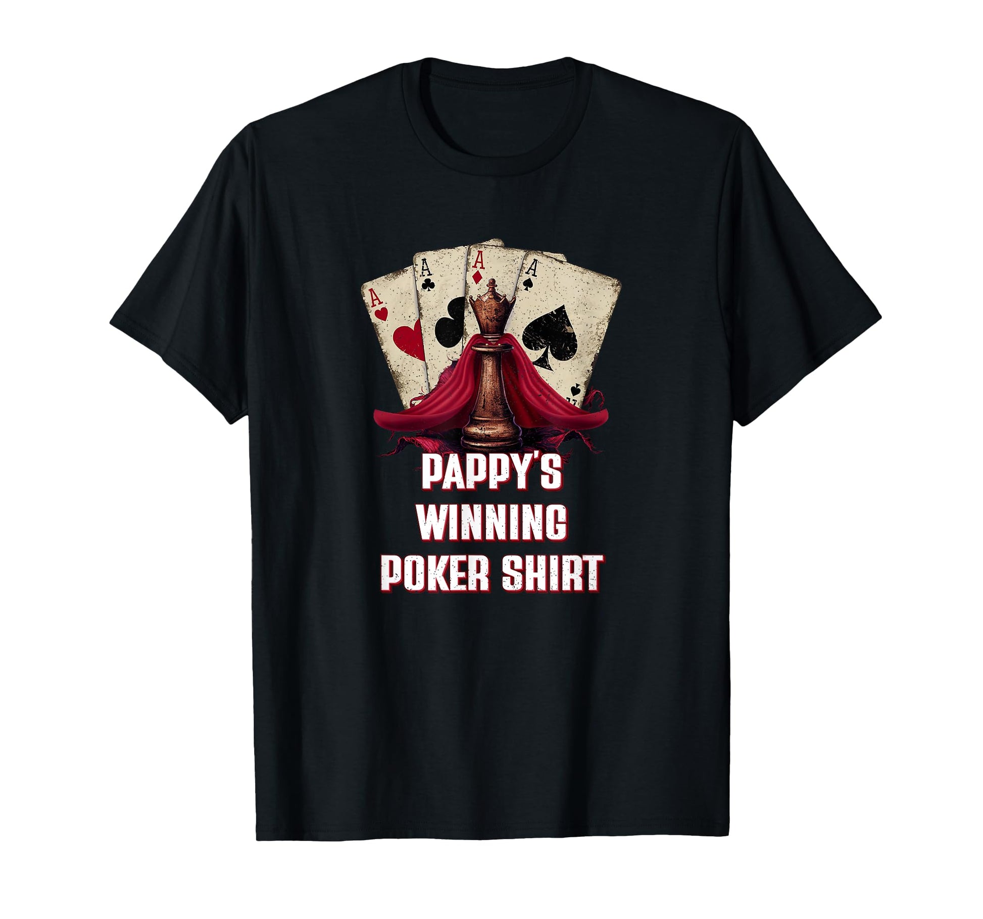 Pappys Winning Poker Funny Dad Daddy T-Shirt - Trendy Graphic for Adults - T-Shirt, Sweatshirt, Hoodie