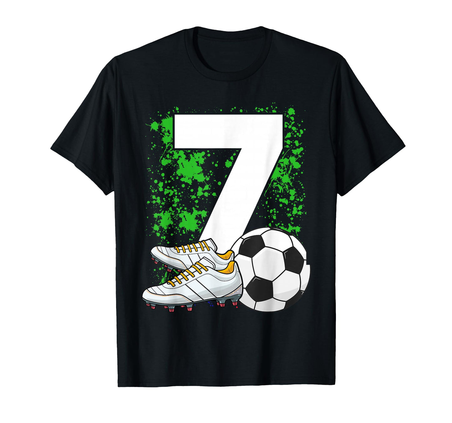 7Th Birthday 7 Years Soccer Football T-Shirt - Novelty Apparel for Adults - T-Shirt, Sweatshirt, Hoodie