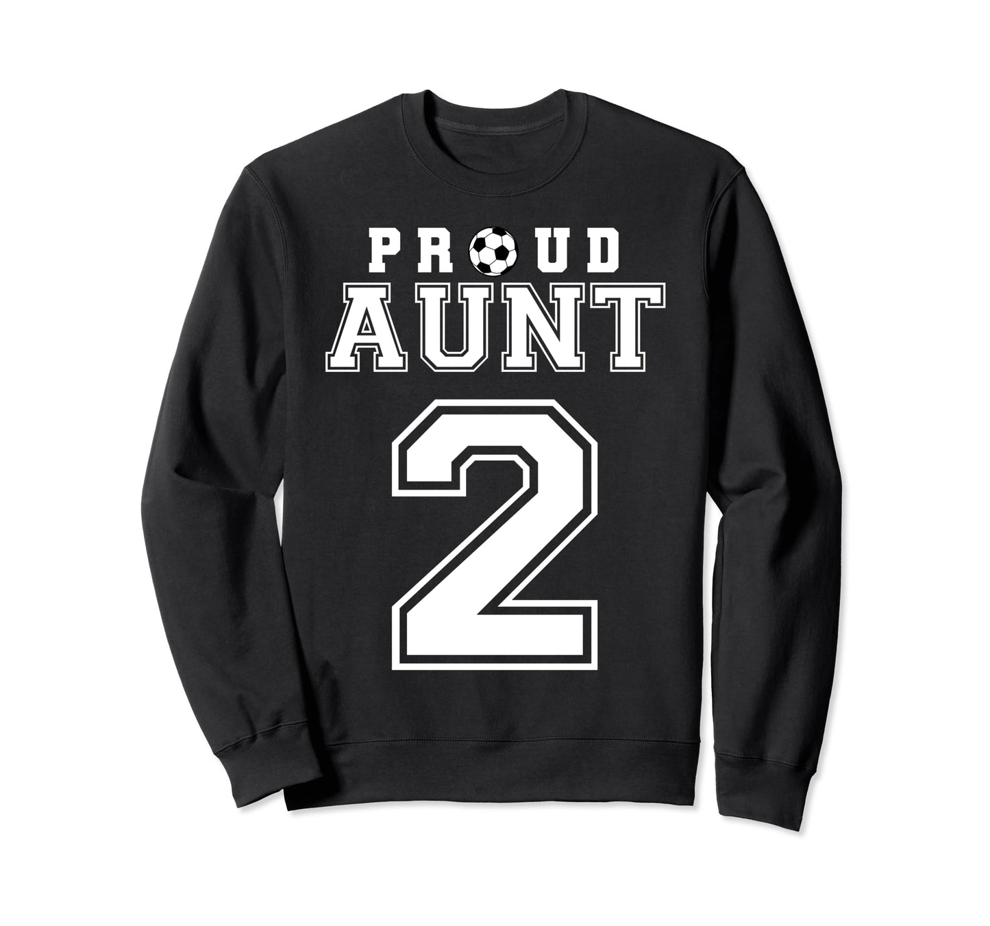 Number 2 Custom Proud Soccer Sweatshirt - Fun Novelty Design for Adults - T-Shirt, Sweatshirt, Hoodie