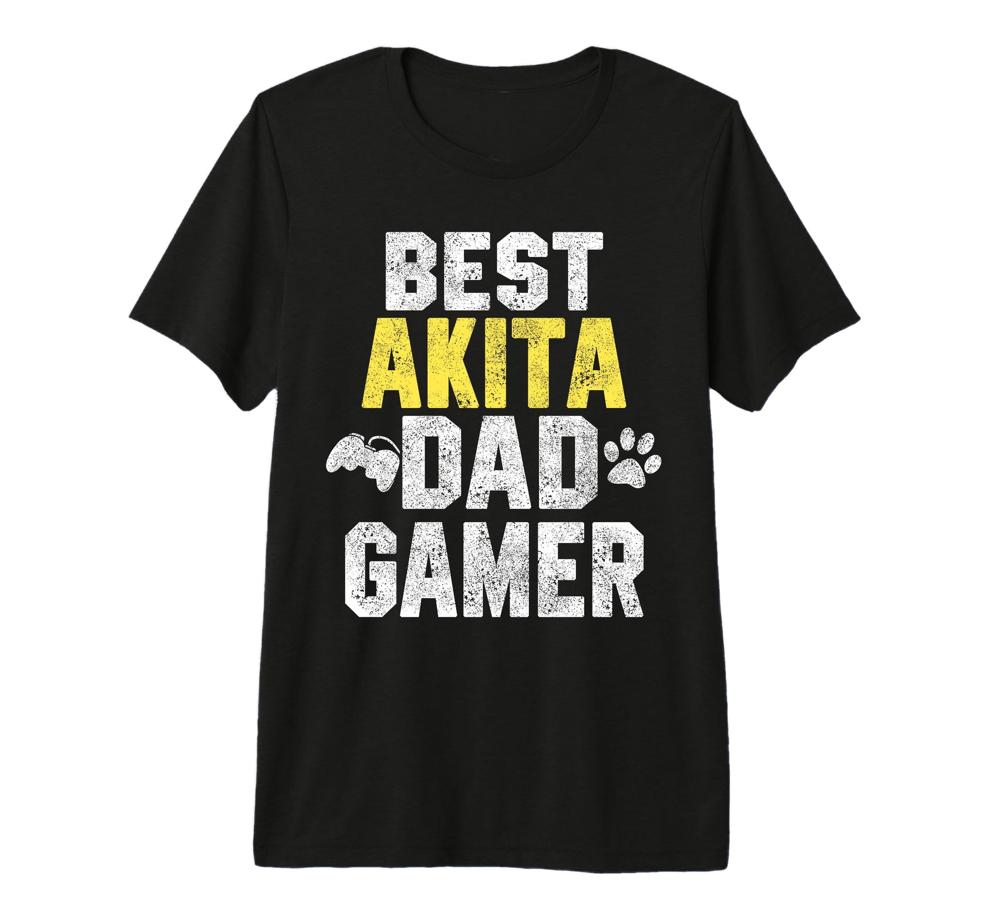 Best Akita Dad Gamer Funny Dog Owner T-Shirt - Aesthetic Graphic Men Women - T-Shirt, Sweatshirt, Hoodie