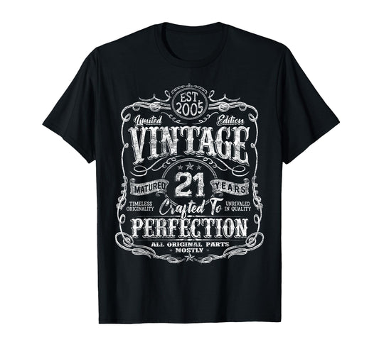 2005 21 Year Old 21St Birthday T-Shirt - Graphic Print Men Women - T-Shirt, Sweatshirt, Hoodie