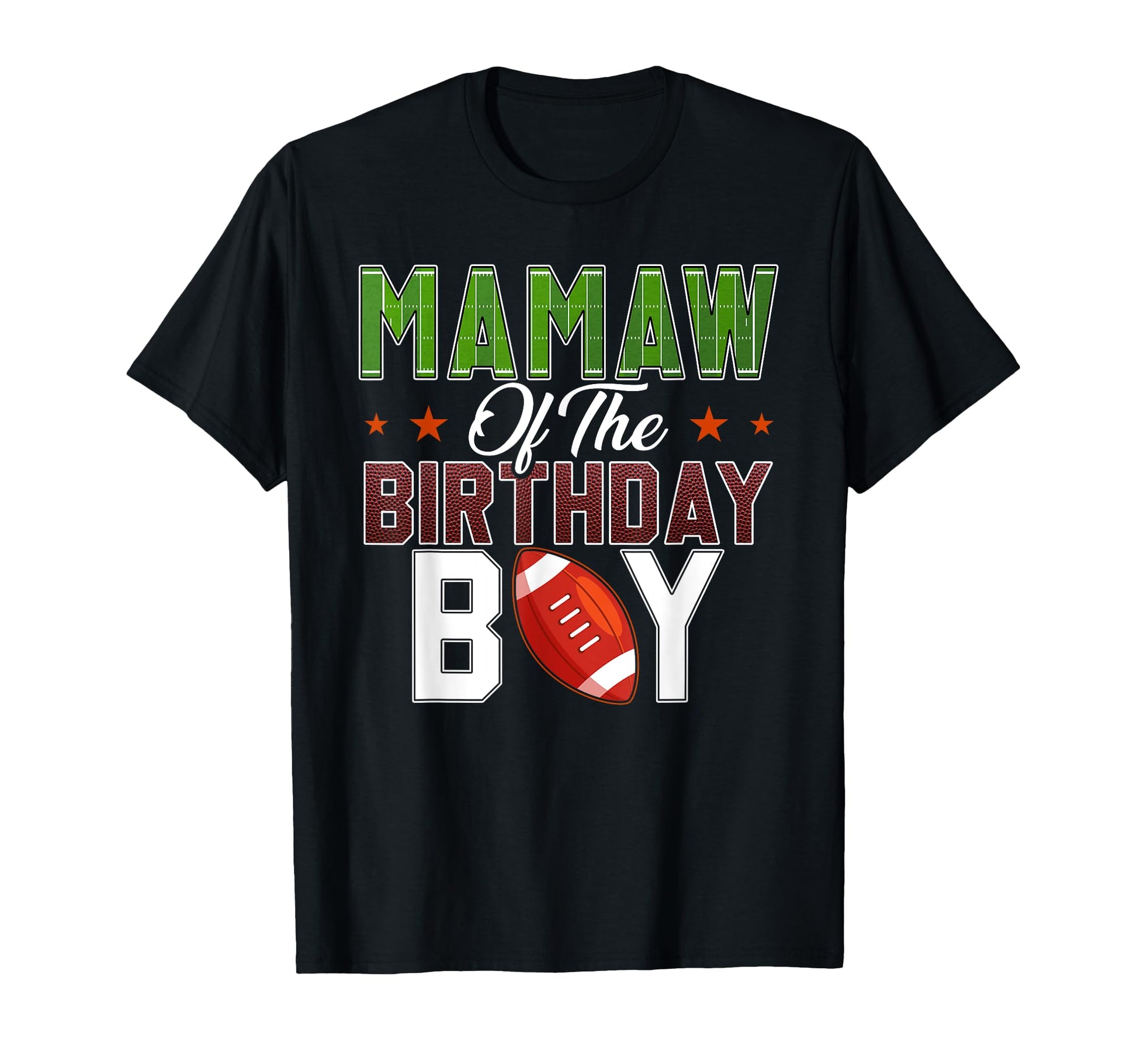 Mamaw Birthday Football Party Family T-Shirt - Trendy Graphic Men Women - T-Shirt, Sweatshirt, Hoodie