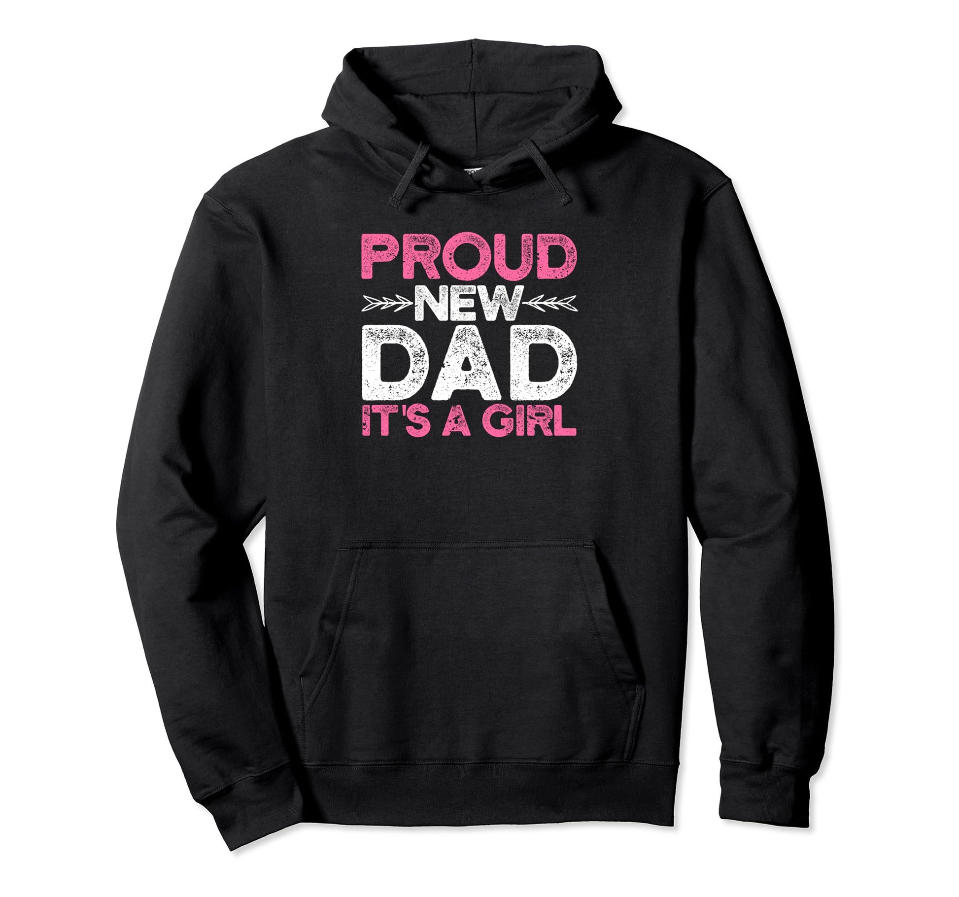 Proud New Dad Its Promoted To Daddy Hoodie - Novelty Apparel Unisex - T-Shirt, Sweatshirt, Hoodie