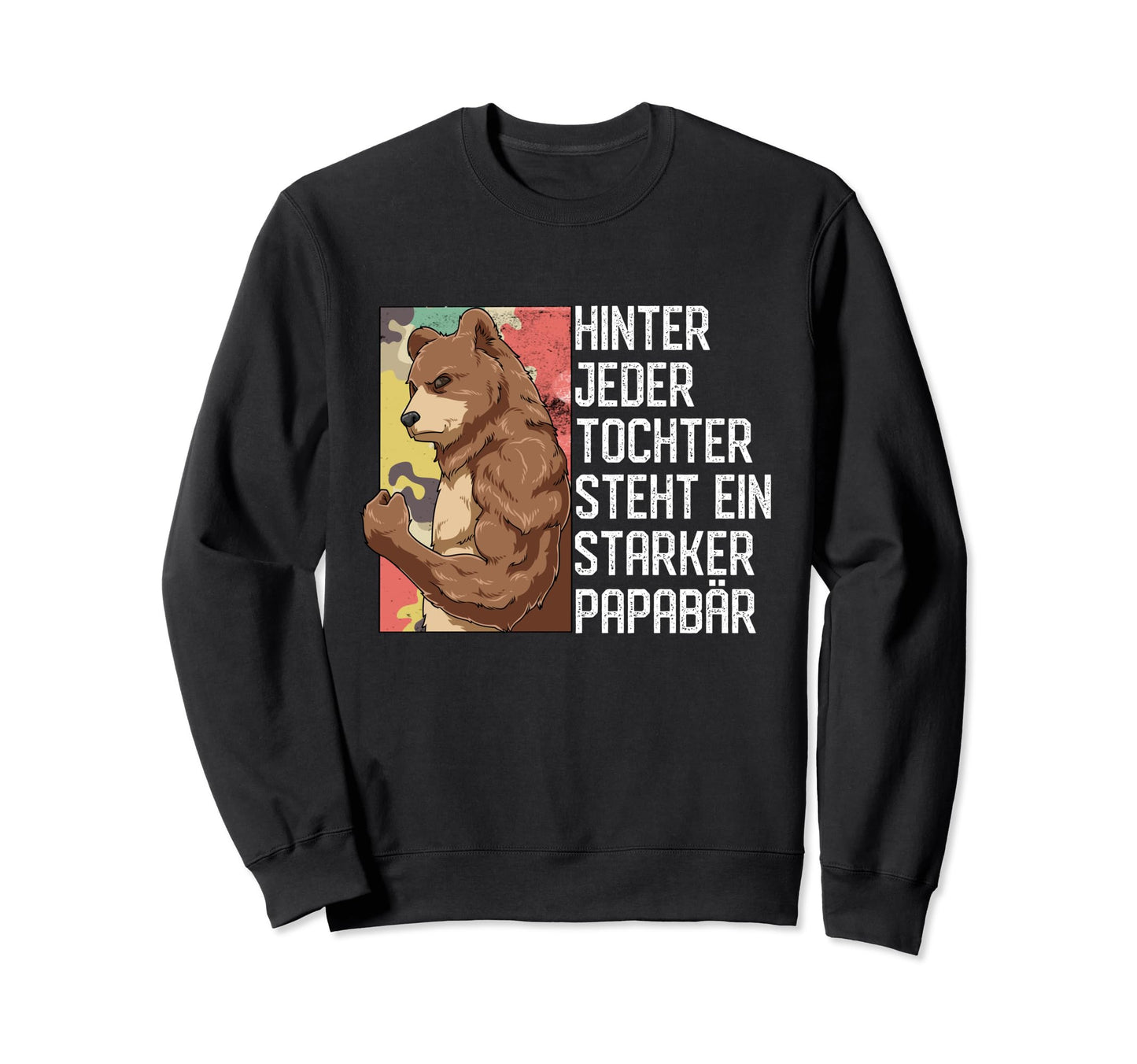 Papabear Bodybuilder Strong Father Bear Sweatshirt - Novelty Apparel Unisex - T-Shirt, Sweatshirt, Hoodie