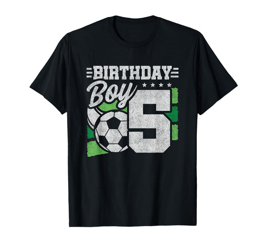 5 Year Old Soccer Birthday 5Th T-Shirt - Novelty Apparel for Adults - T-Shirt, Sweatshirt, Hoodie