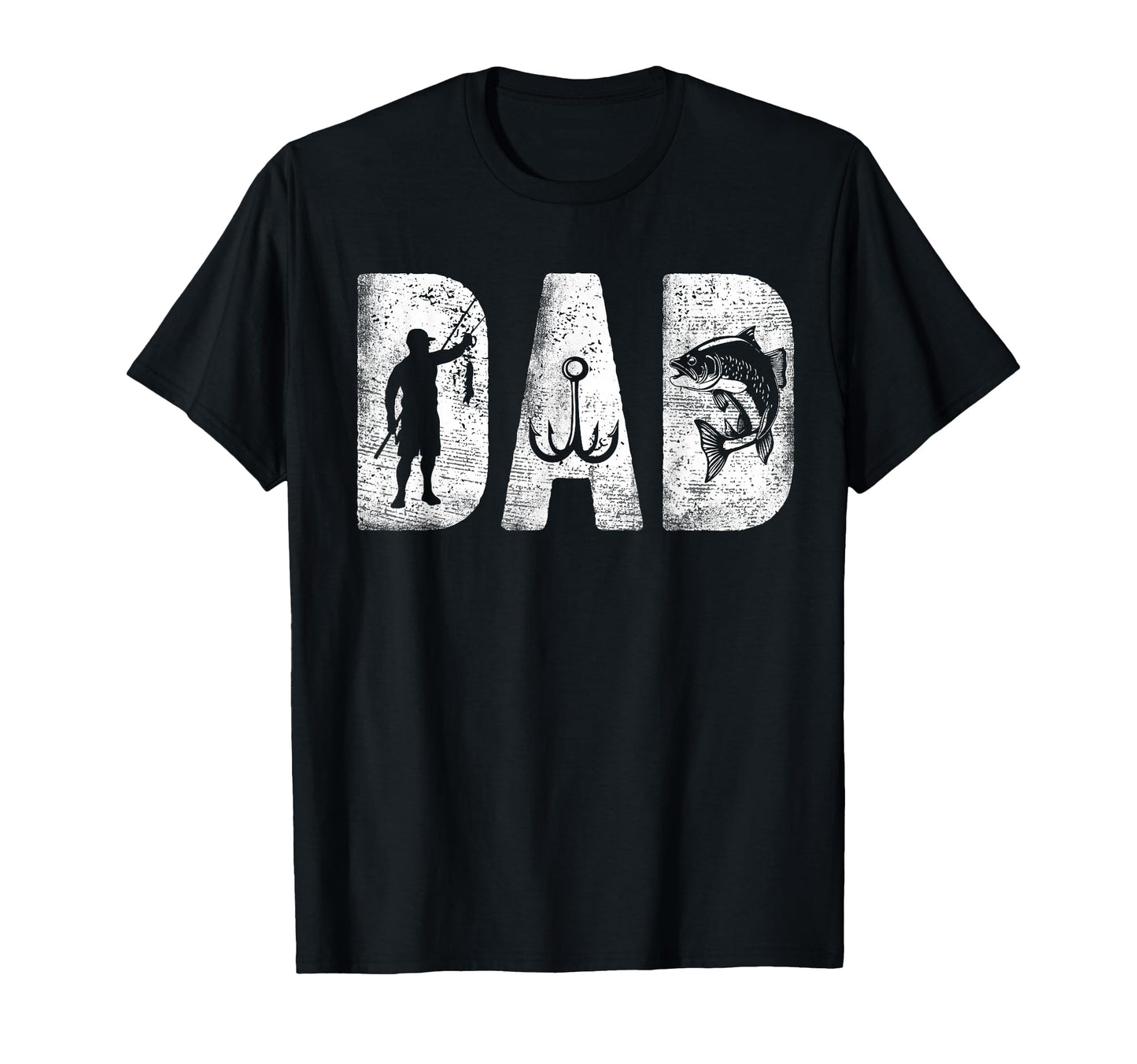 Fishing Dad Bold Font Fathers Day Fish T-Shirt - Unique Graphic Unisex - T-Shirt, Sweatshirt, Hoodie
