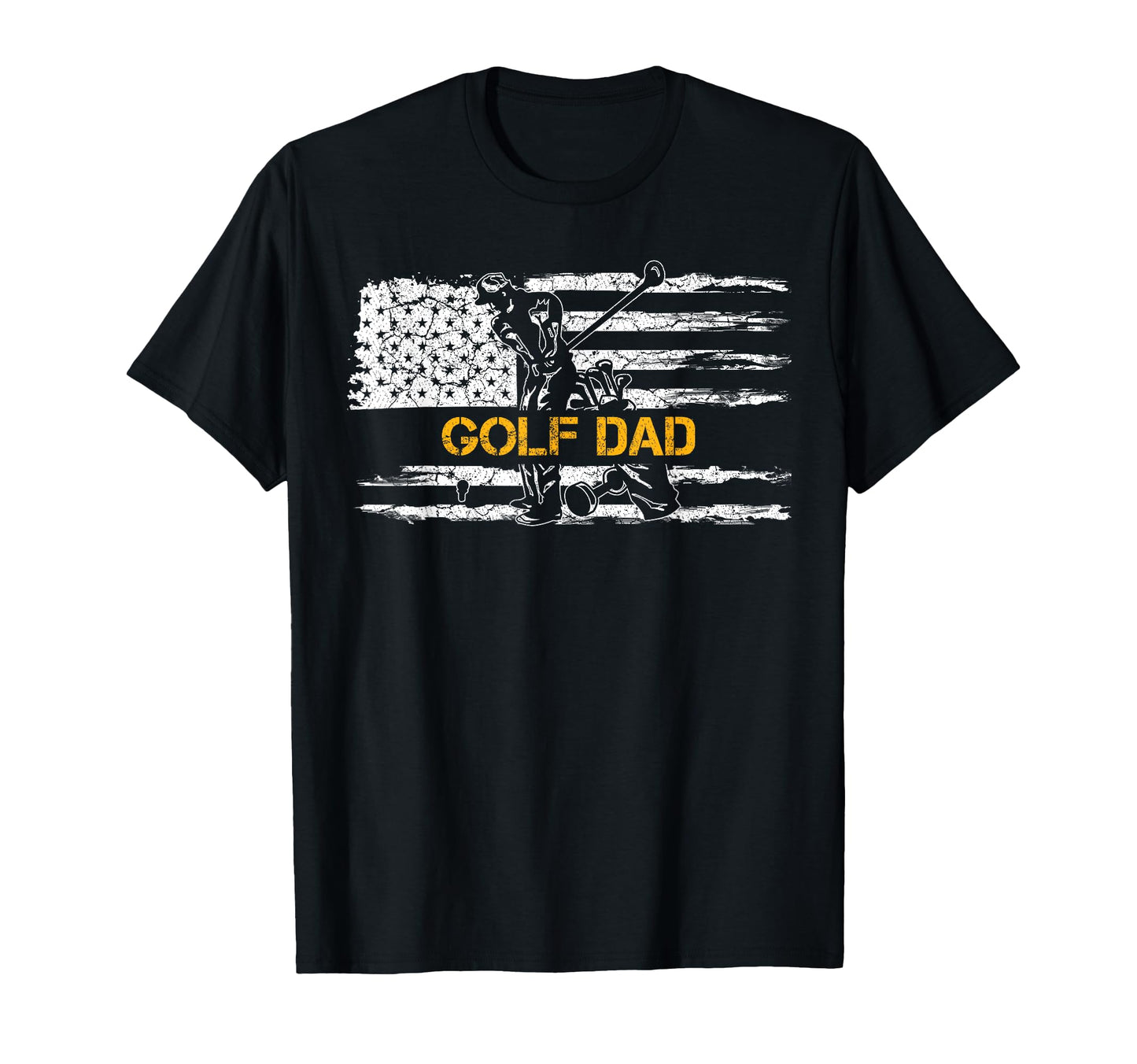 Usa American Flag Proud Golf Dad Golfer T-Shirt - Unique Graphic Men Women - T-Shirt, Sweatshirt, Hoodie