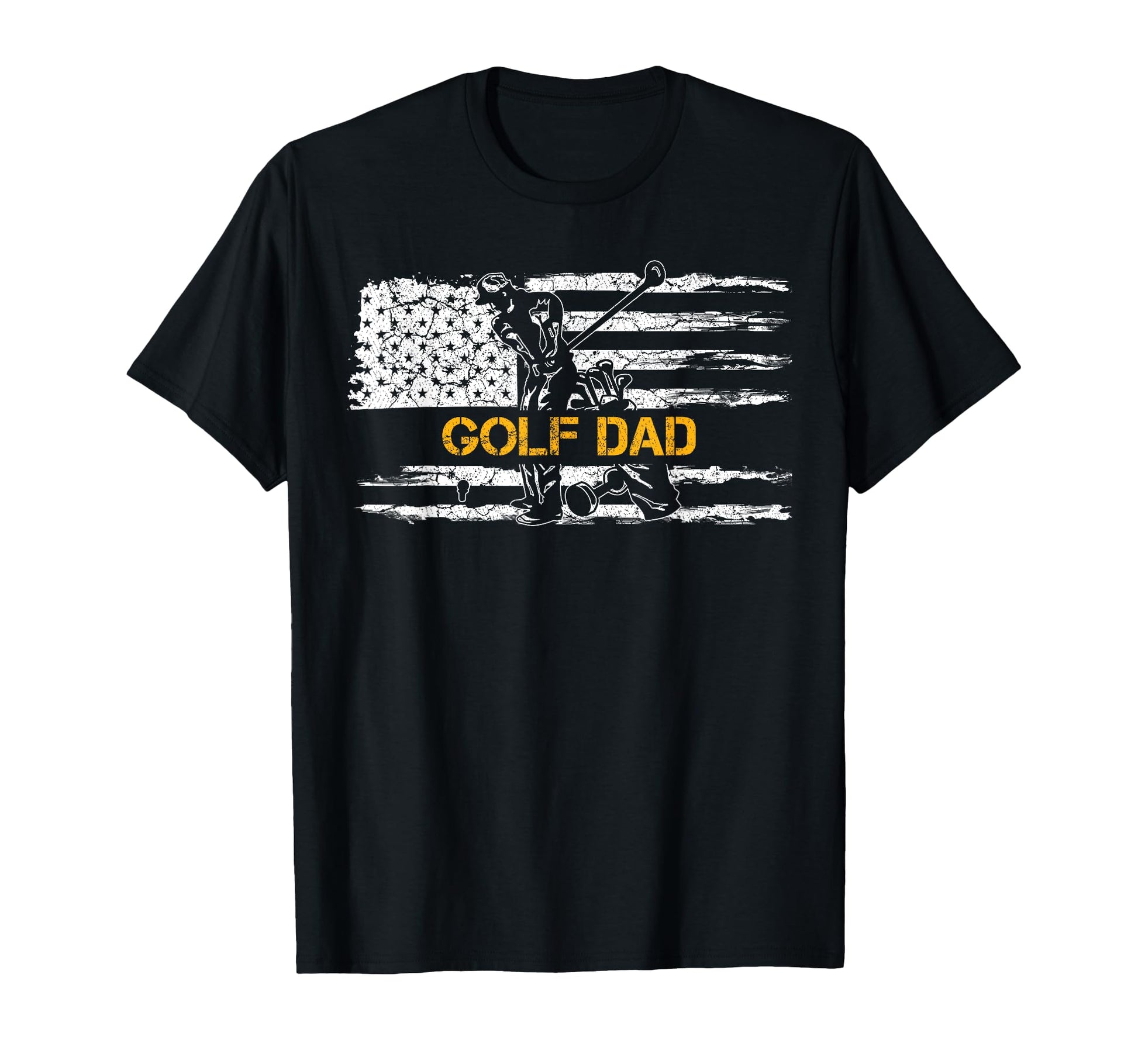 Usa American Flag Proud Golf Dad Golfer T-Shirt - Unique Graphic Men Women - T-Shirt, Sweatshirt, Hoodie