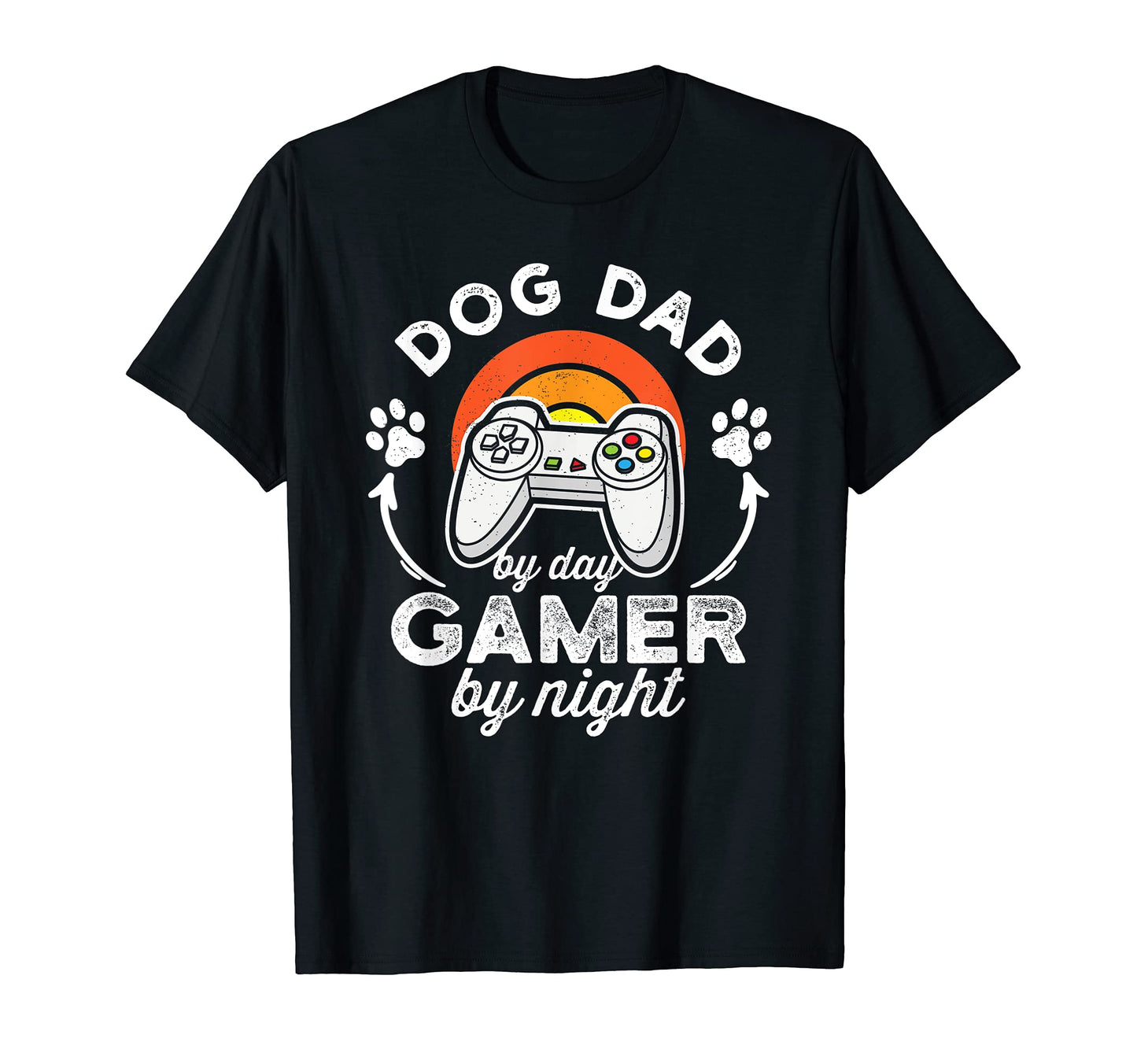 Dog Dad Day Gamer Night T-Shirt - Graphic Print for Adults - T-Shirt, Sweatshirt, Hoodie