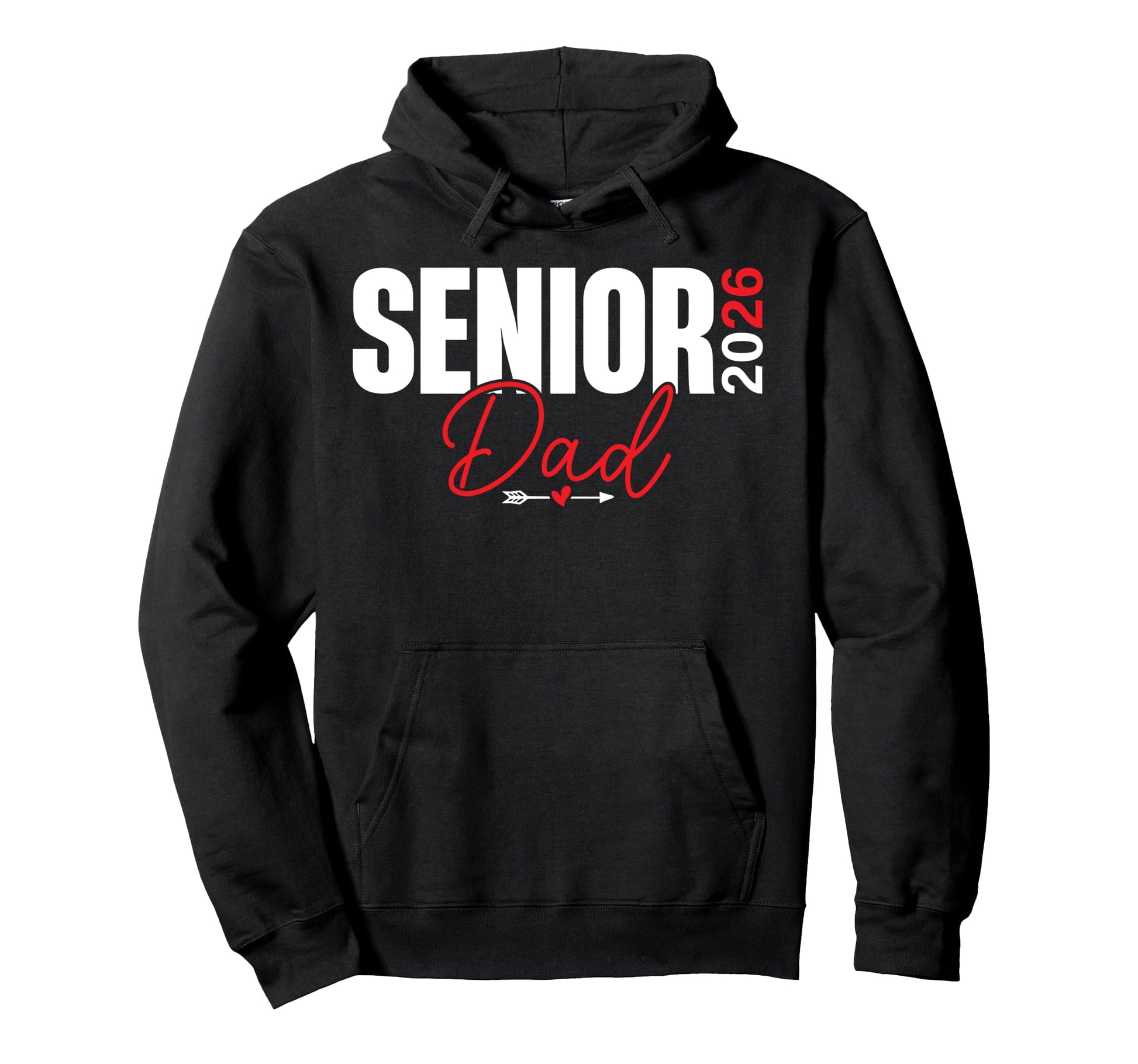 Senior Dad 2026 Class 2026 Graduate Hoodie - Graphic Print for Adults - T-Shirt, Sweatshirt, Hoodie