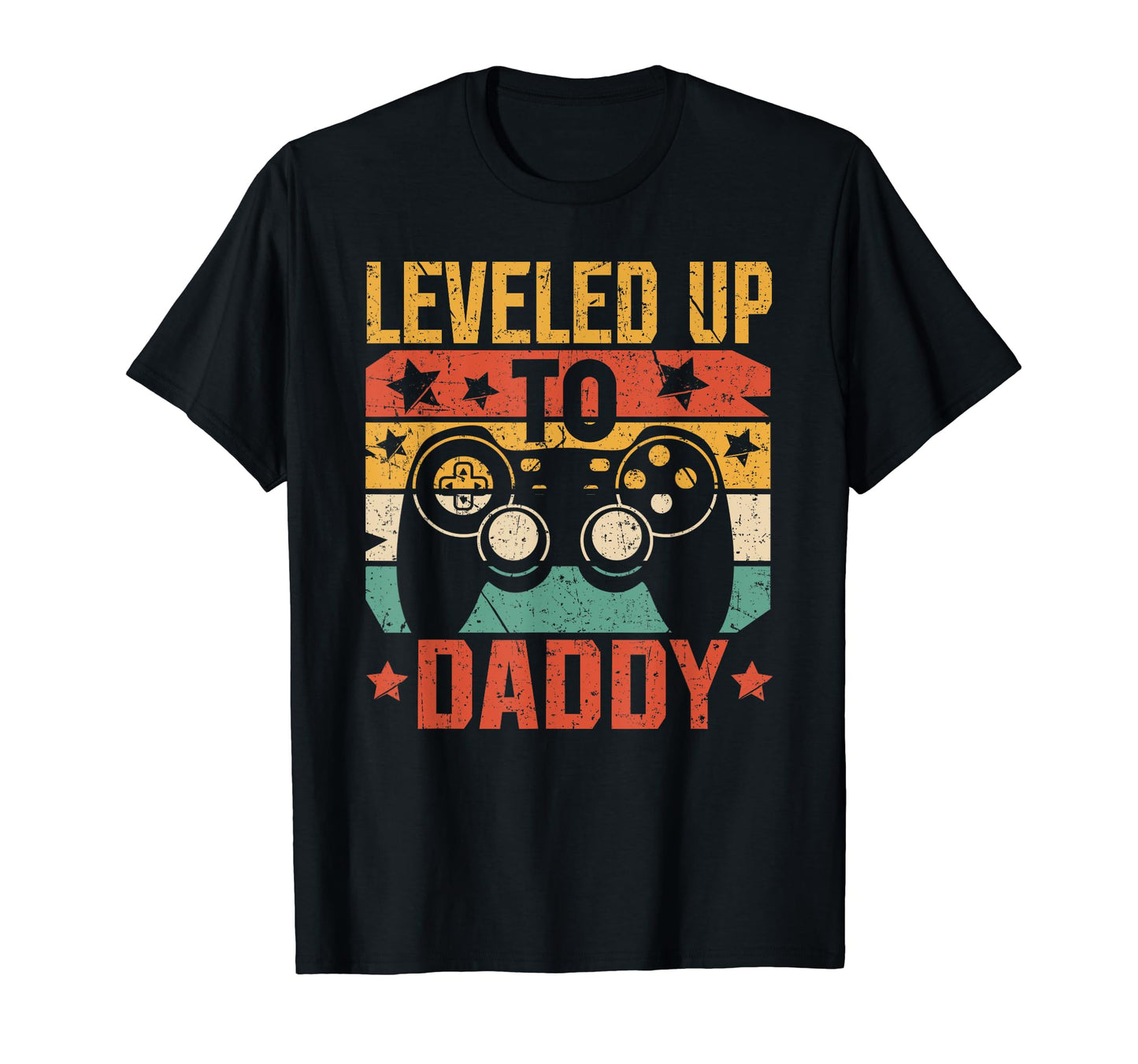 Leveled Up To Daddy 2024 Pregnancy T-Shirt - Fun Novelty Design for Adults - T-Shirt, Sweatshirt, Hoodie