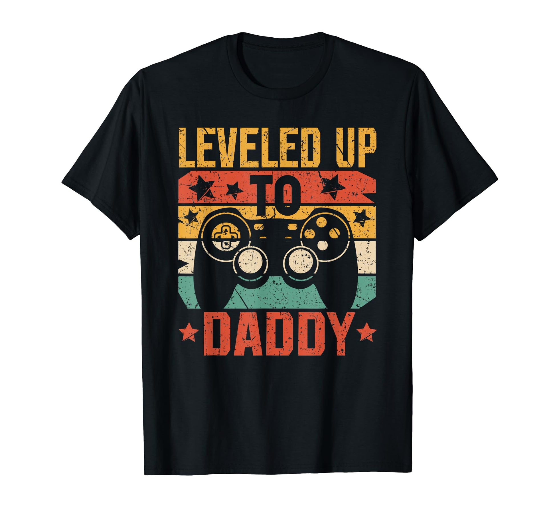 Leveled Up To Daddy 2024 Pregnancy T-Shirt - Fun Novelty Design for Adults - T-Shirt, Sweatshirt, Hoodie