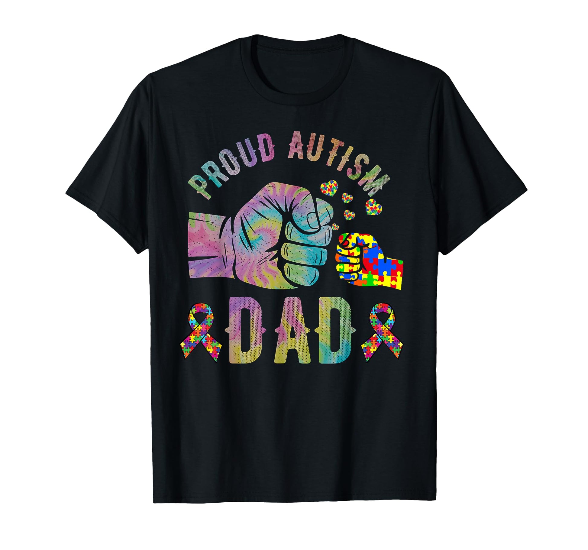 Proud Autism Dad Autism Awareness T-Shirt - Aesthetic Graphic Men Women - T-Shirt, Sweatshirt, Hoodie