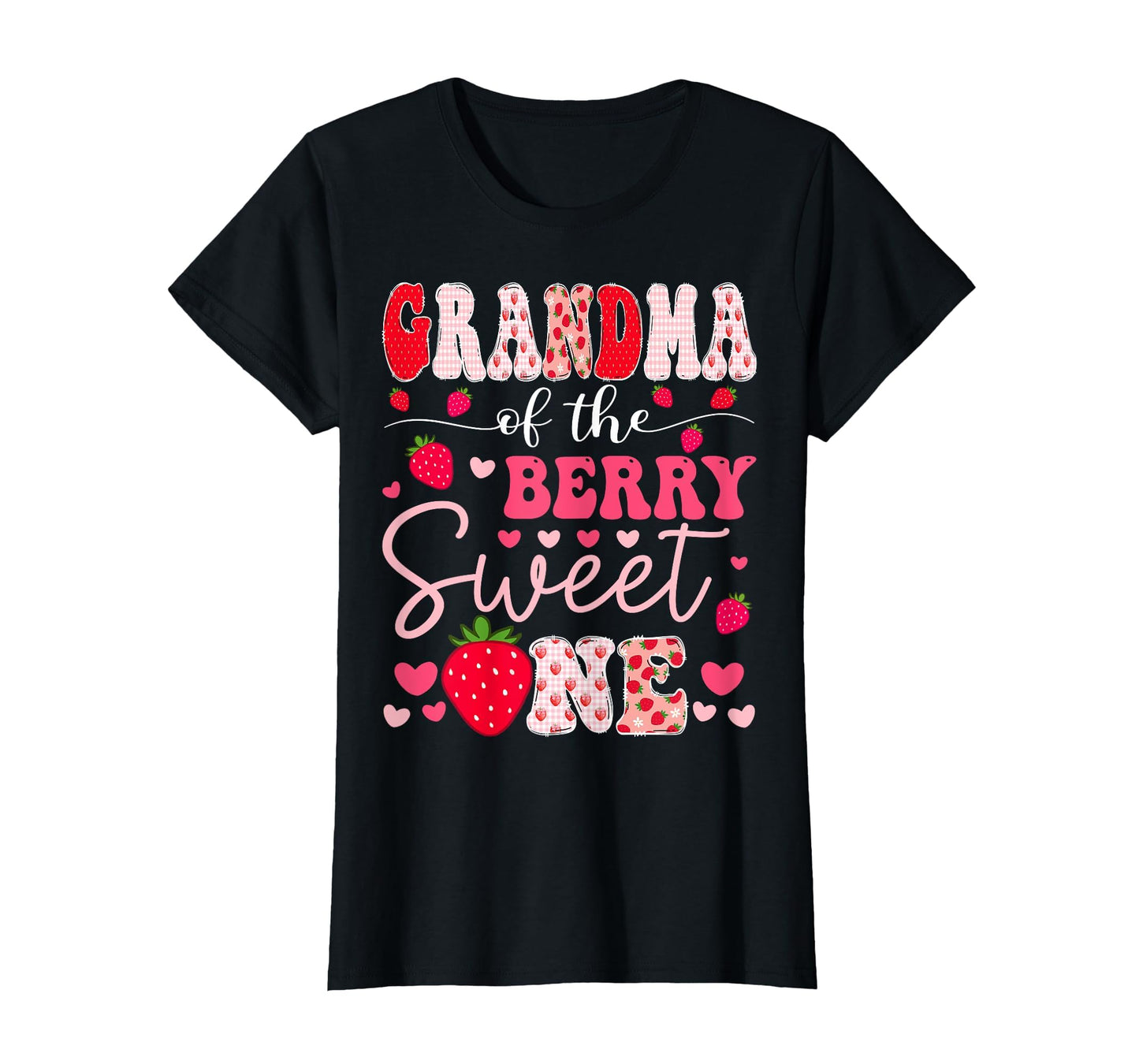 Grandma Berry Sweet One Strawberry T-Shirt - Minimalist Print Men Women - T-Shirt, Sweatshirt, Hoodie