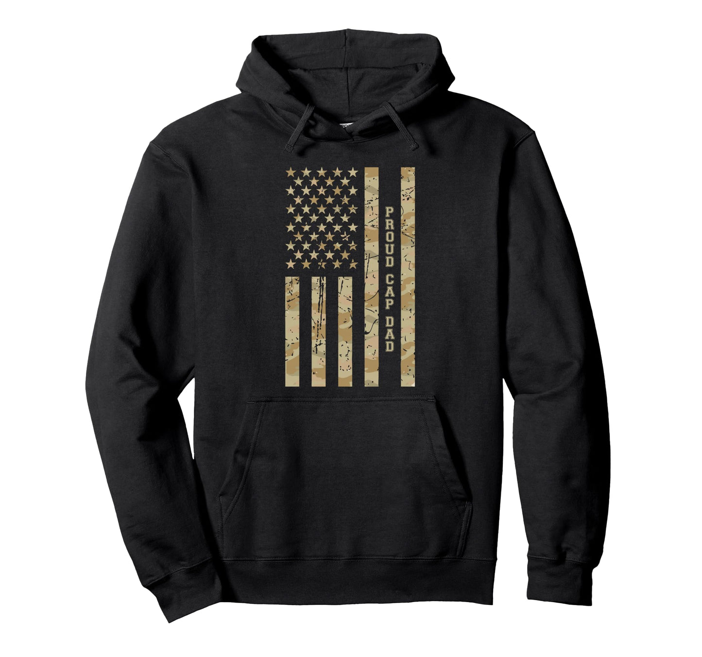 Proud Cap Dad Proud Dad Military Hoodie - Streetwear Style Men Women - T-Shirt, Sweatshirt, Hoodie