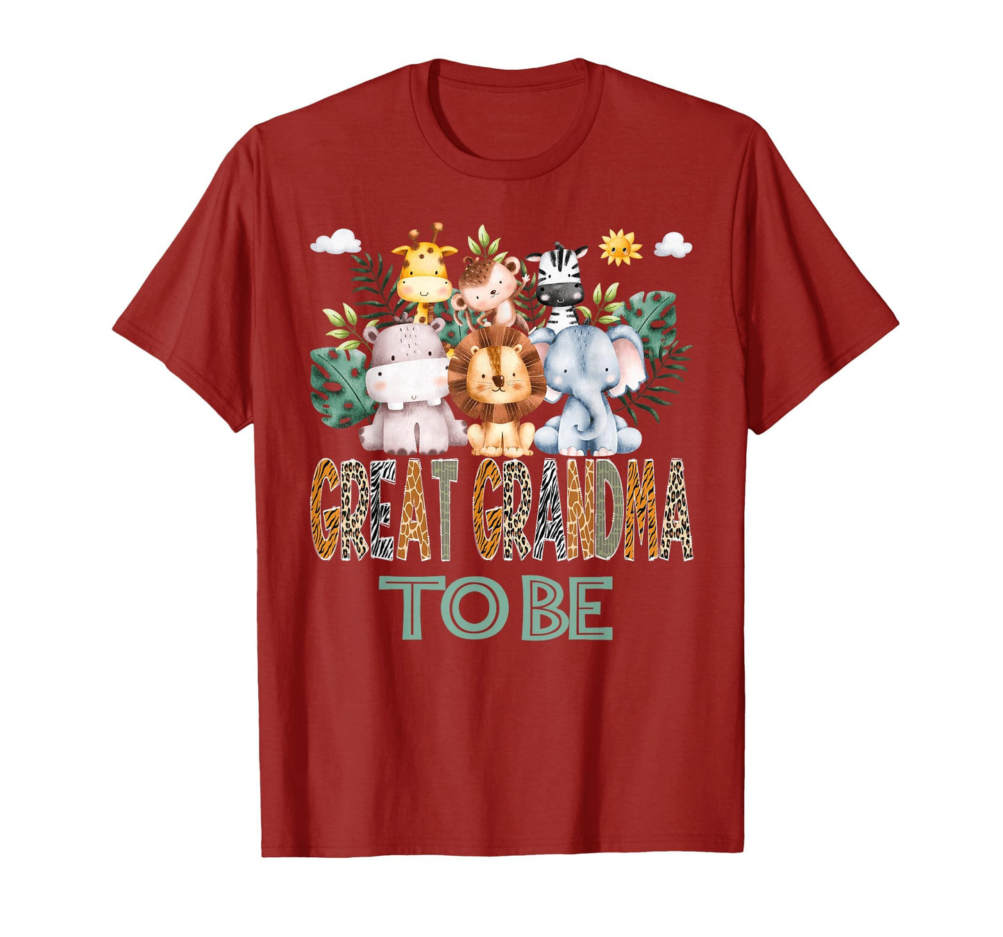 Soon To Be Great Grandma Jungle Animal T-Shirt - Unique Graphic for Adults - T-Shirt, Sweatshirt, Hoodie