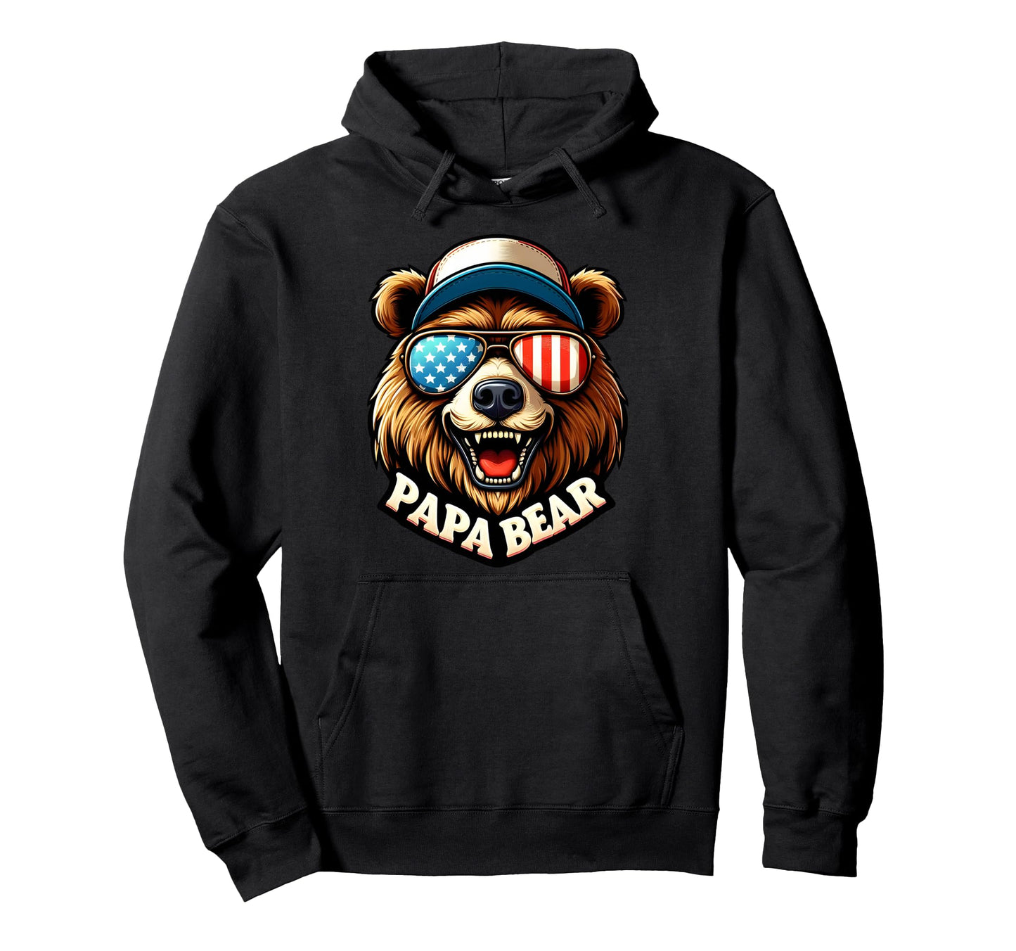 Papa Bear Gifts Funny Birthday Fun Hoodie - Aesthetic Graphic for Adults - T-Shirt, Sweatshirt, Hoodie