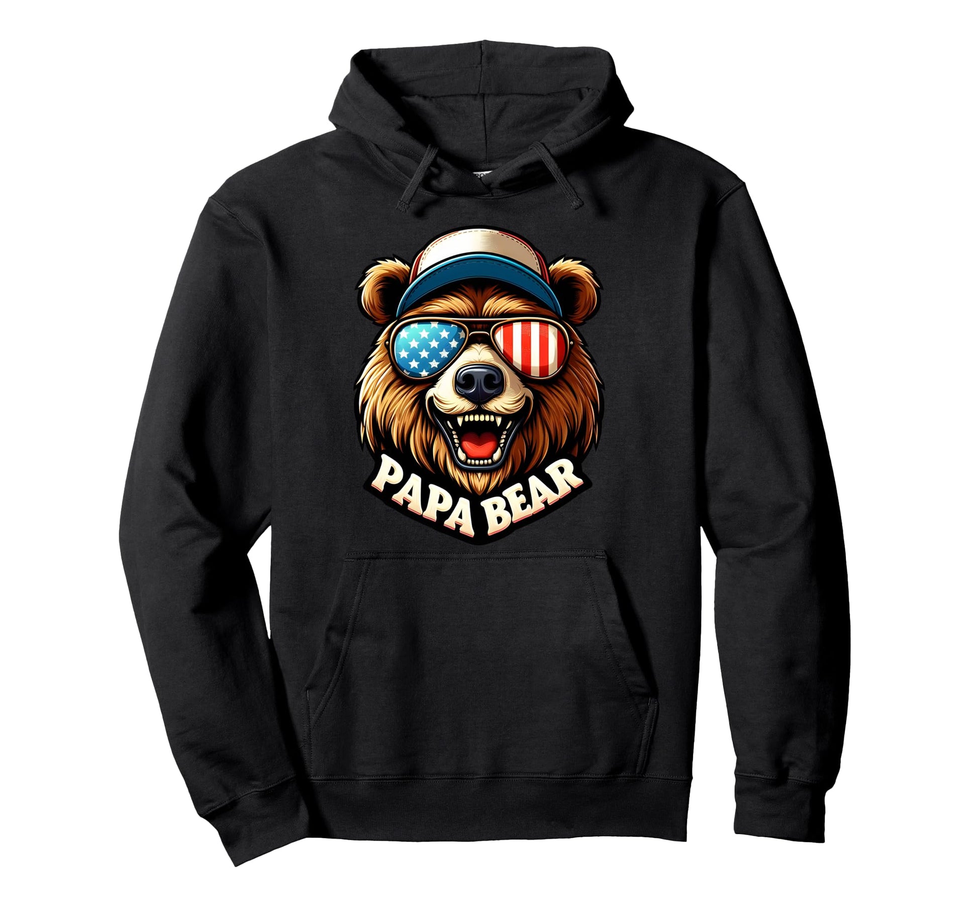 Papa Bear Gifts Funny Birthday Fun Hoodie - Aesthetic Graphic for Adults - T-Shirt, Sweatshirt, Hoodie