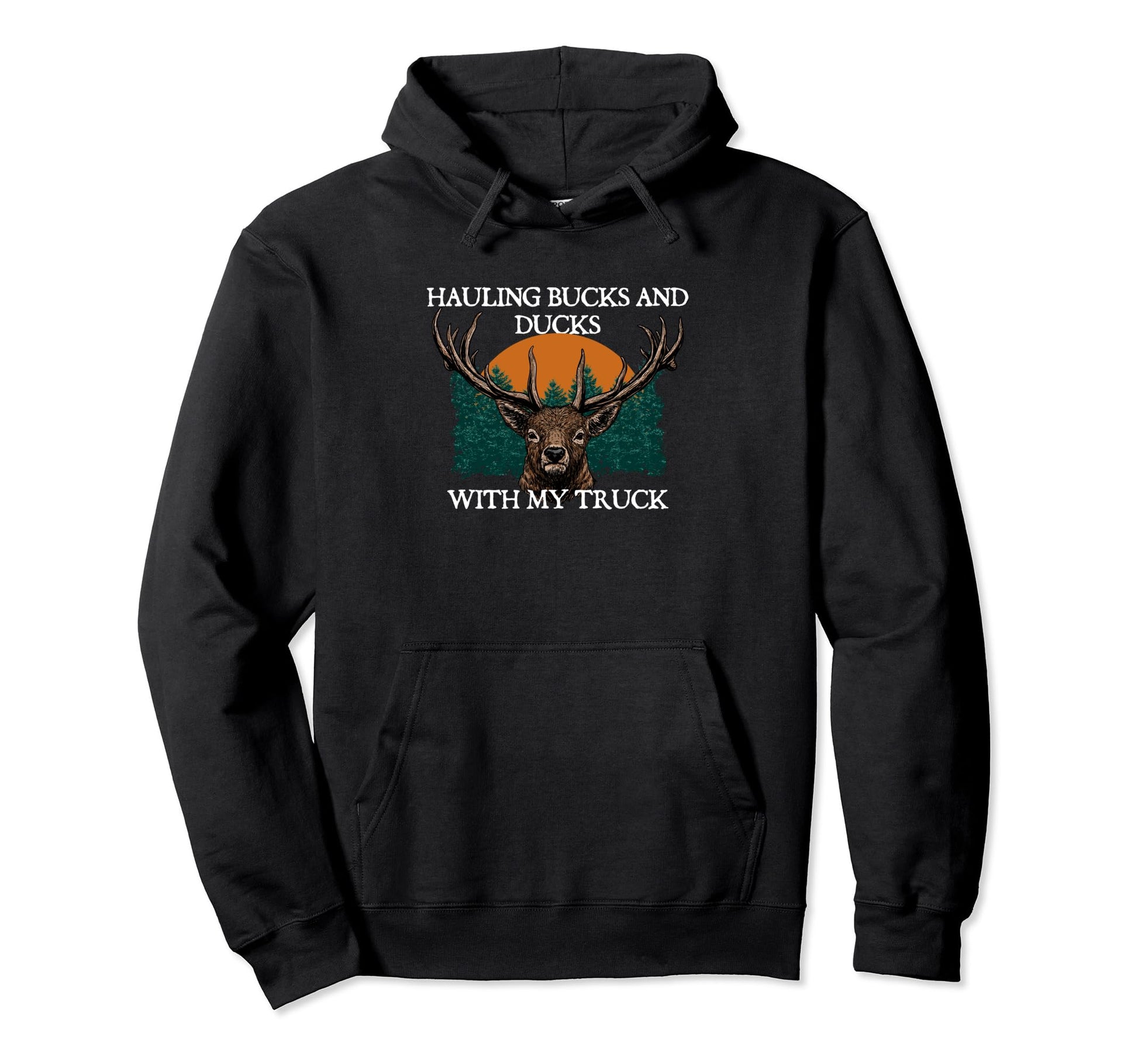Bucks And Ducks Truck Hunting Dad Hunter Hoodie - Aesthetic Graphic Unisex - T-Shirt, Sweatshirt, Hoodie
