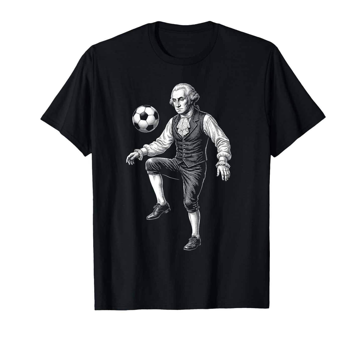 George Washington President Playing T-Shirt - Aesthetic Graphic Men Women - T-Shirt, Sweatshirt, Hoodie