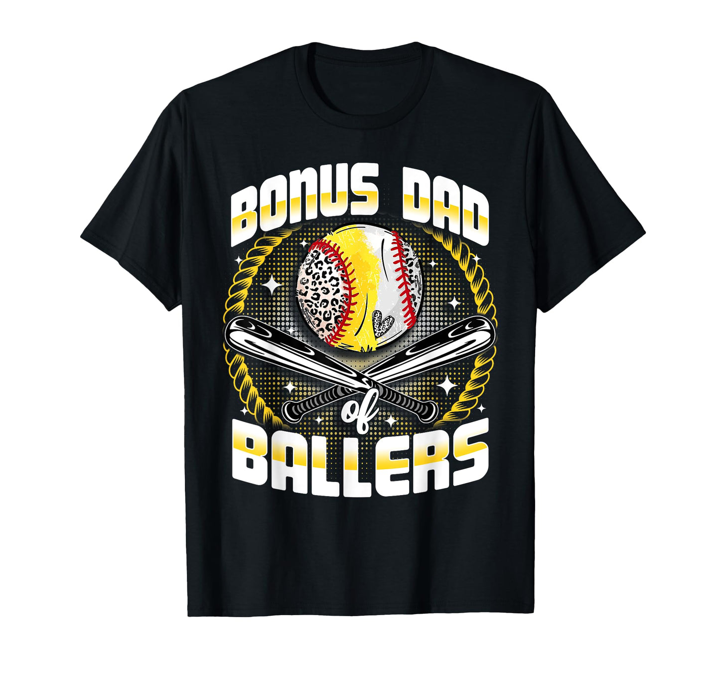 Baseball Softball Bonus Dad Ballers T-Shirt - Minimalist Print for Adults - T-Shirt, Sweatshirt, Hoodie
