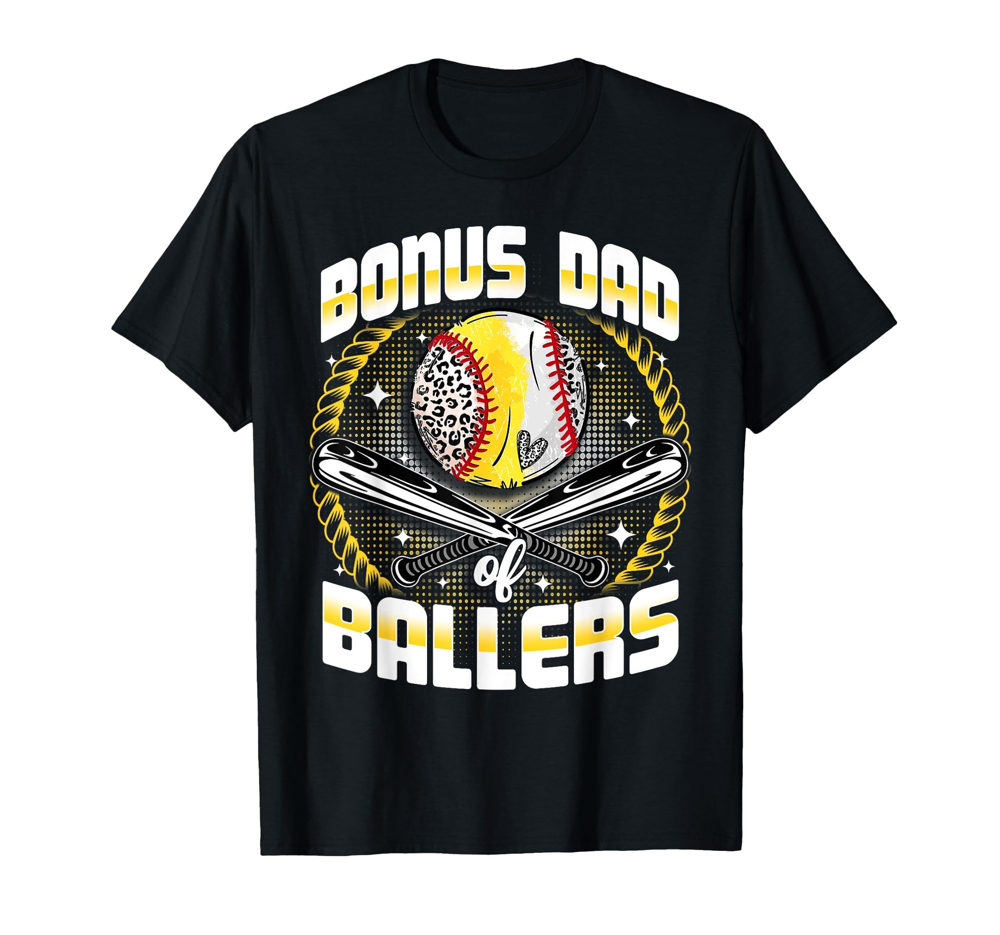 Baseball Softball Bonus Dad Ballers T-Shirt - Minimalist Print for Adults - T-Shirt, Sweatshirt, Hoodie