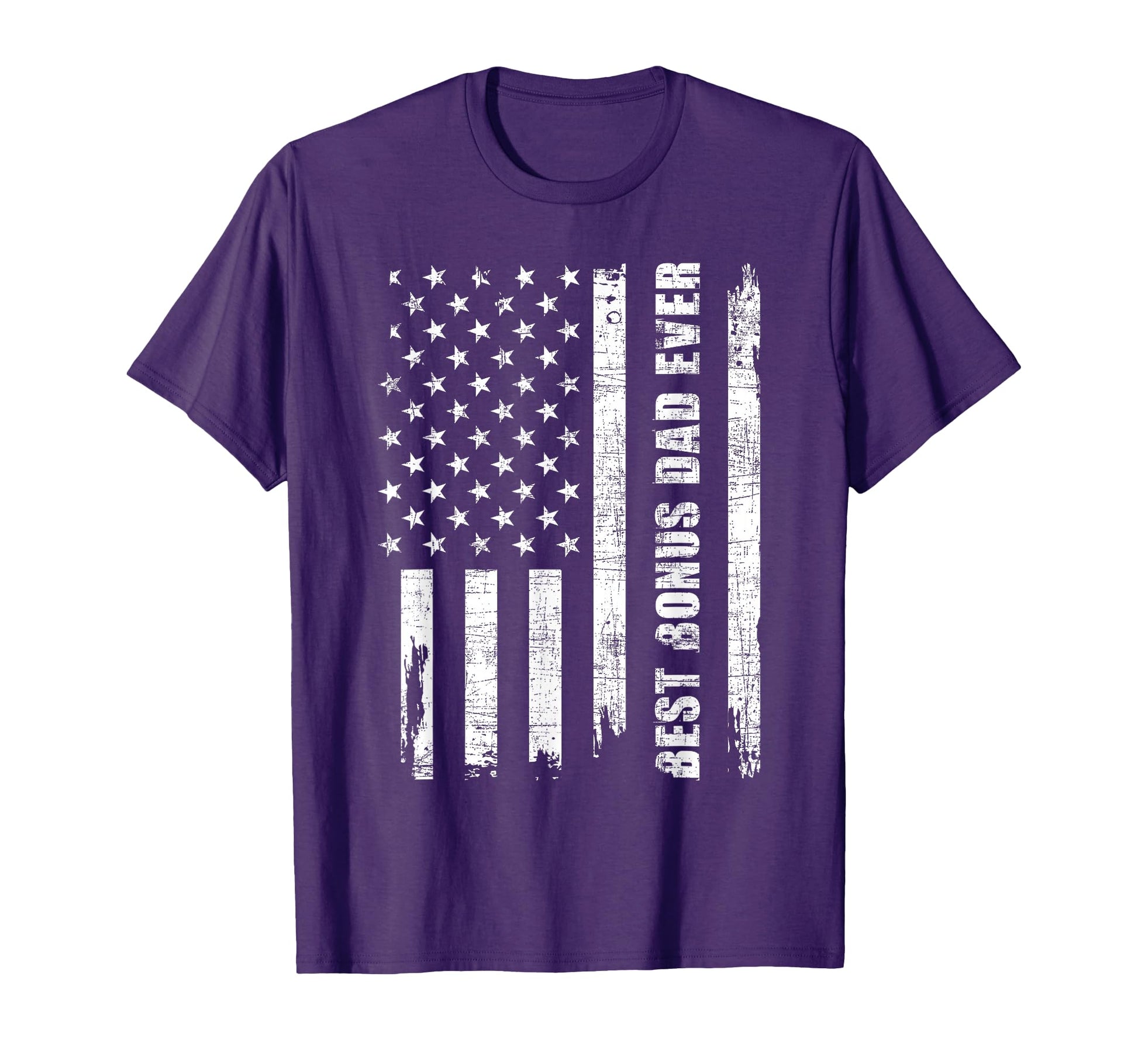 Best Bonus Dad Ever Usa Flag Adoptive T-Shirt - Unique Graphic for Adults - T-Shirt, Sweatshirt, Hoodie