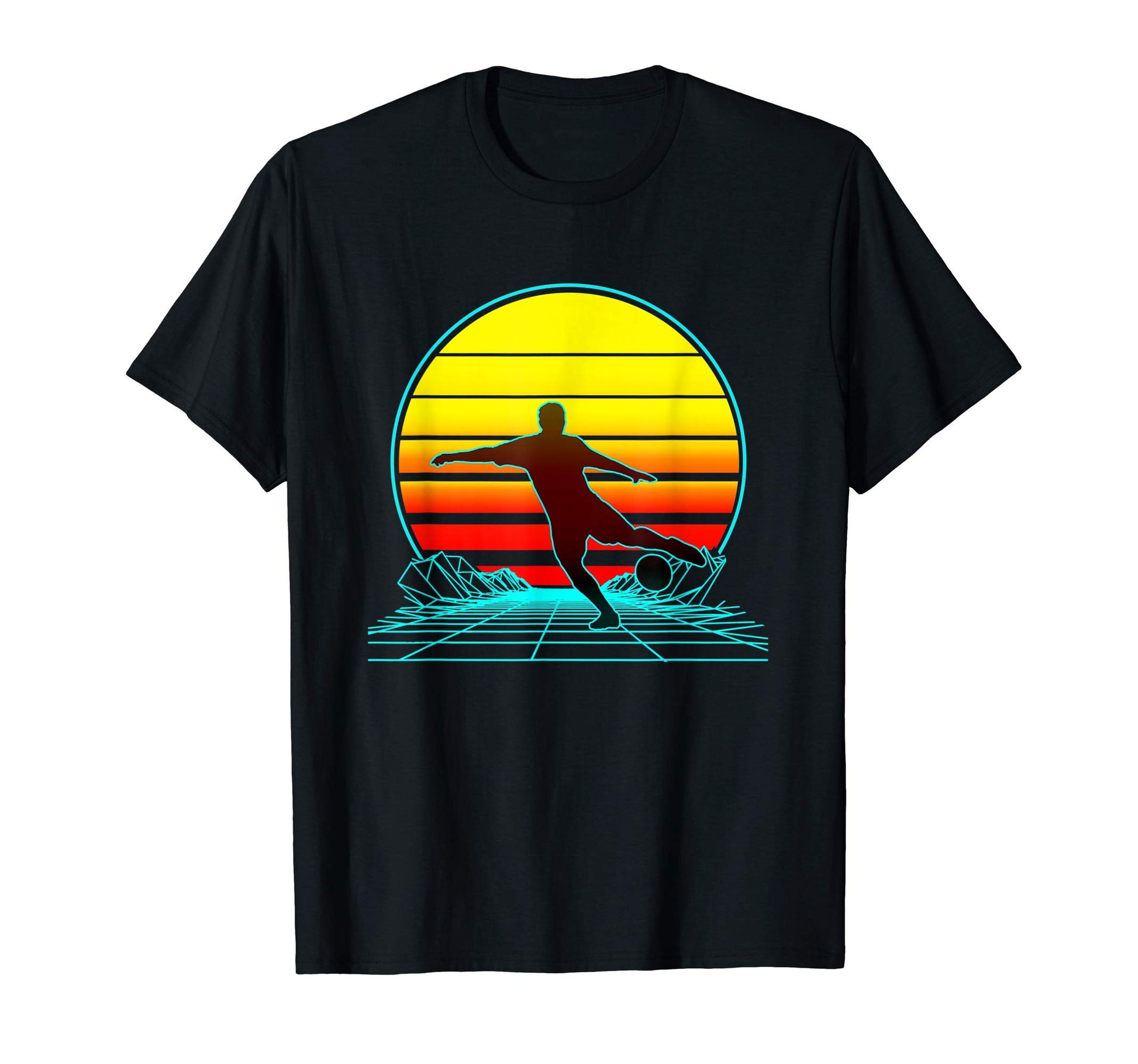 Sunset Soccer T-Shirt - Unique Graphic Men Women - T-Shirt, Sweatshirt, Hoodie