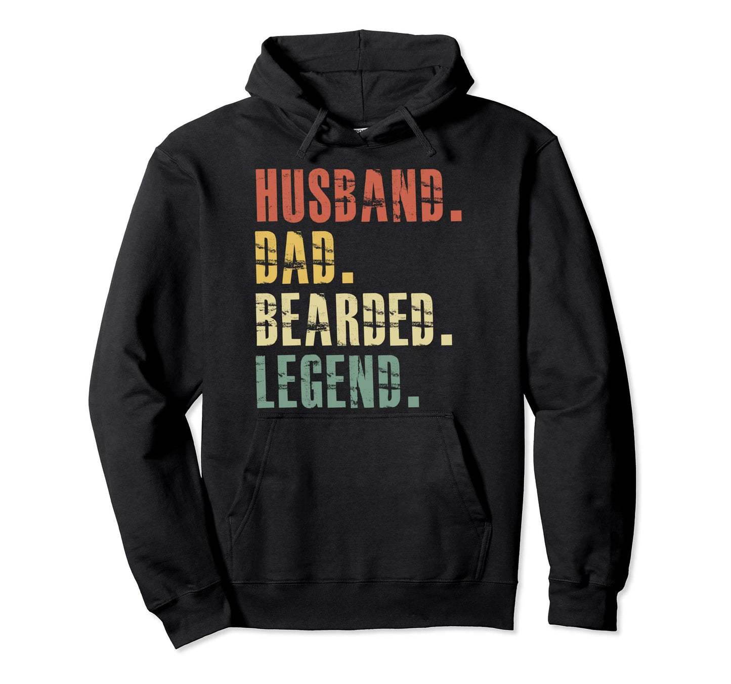 Husband Dad Bearded Legend Hoodie - Custom Art Print Unisex - T-Shirt, Sweatshirt, Hoodie