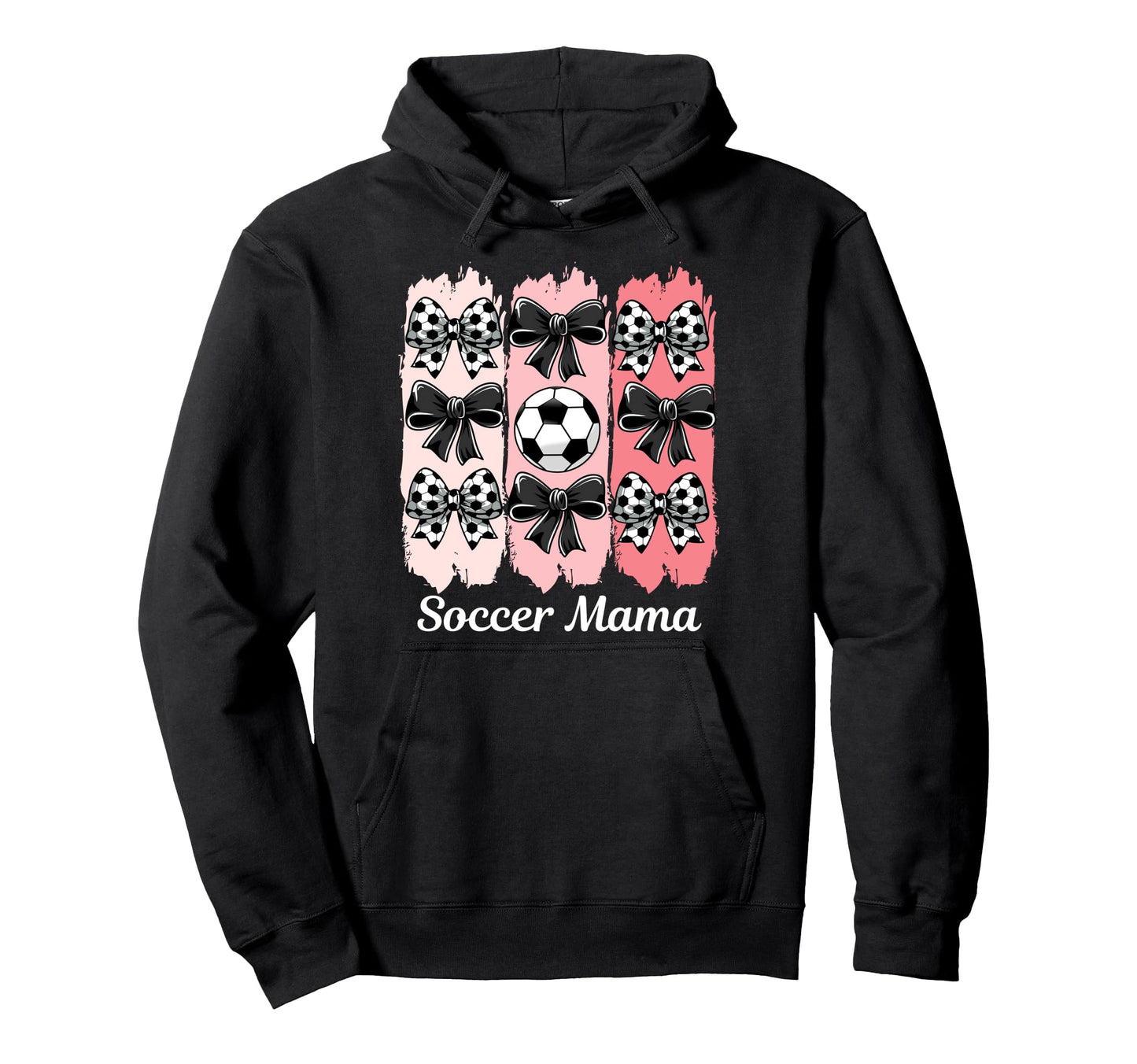 Soccer Mama Coquette Bow Soccer Mom Hoodie - Novelty Apparel Men Women - T-Shirt, Sweatshirt, Hoodie