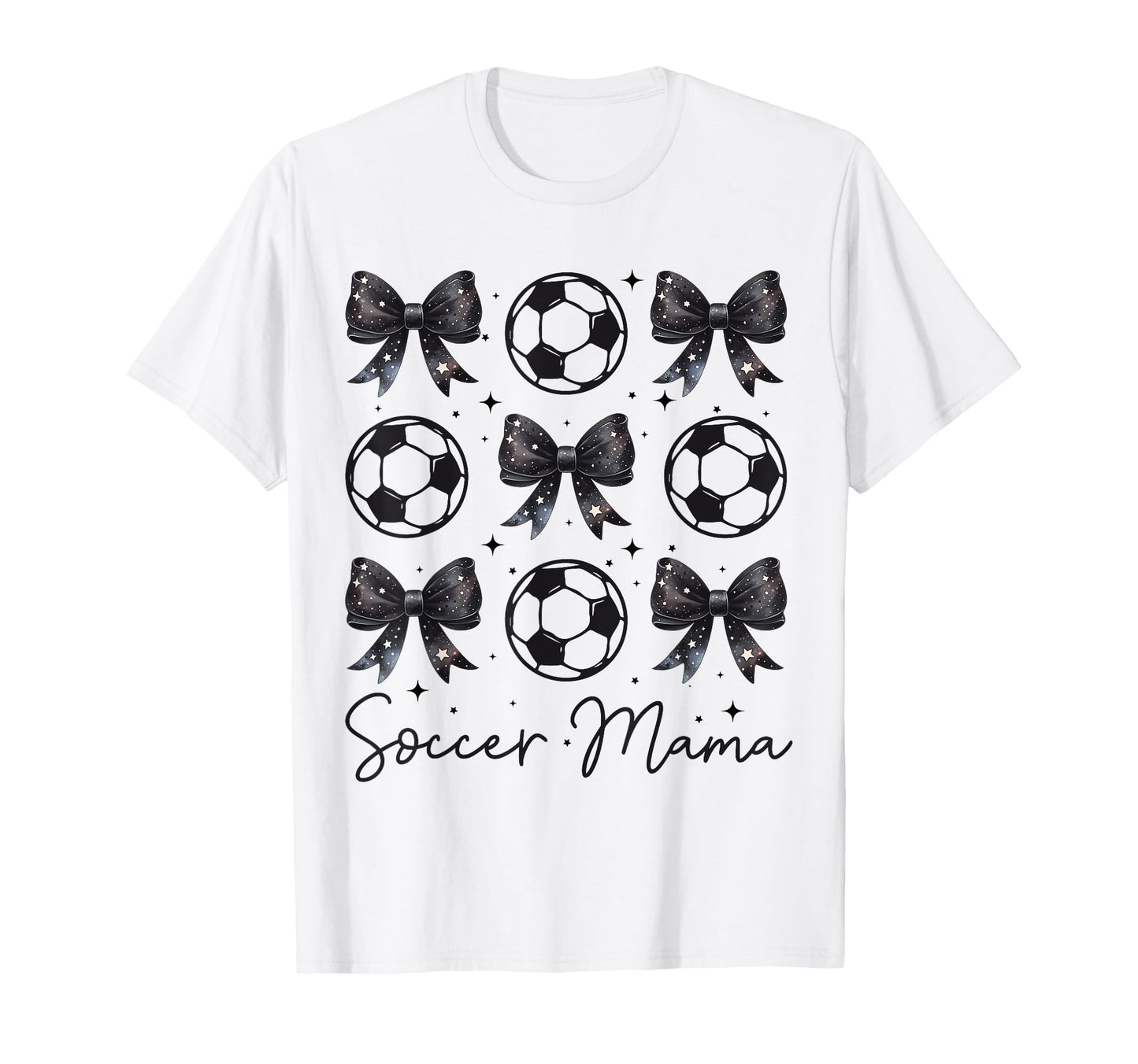 Soccer Mama Coquette Bow Soccer Mom T-Shirt - Custom Art Print Unisex - T-Shirt, Sweatshirt, Hoodie