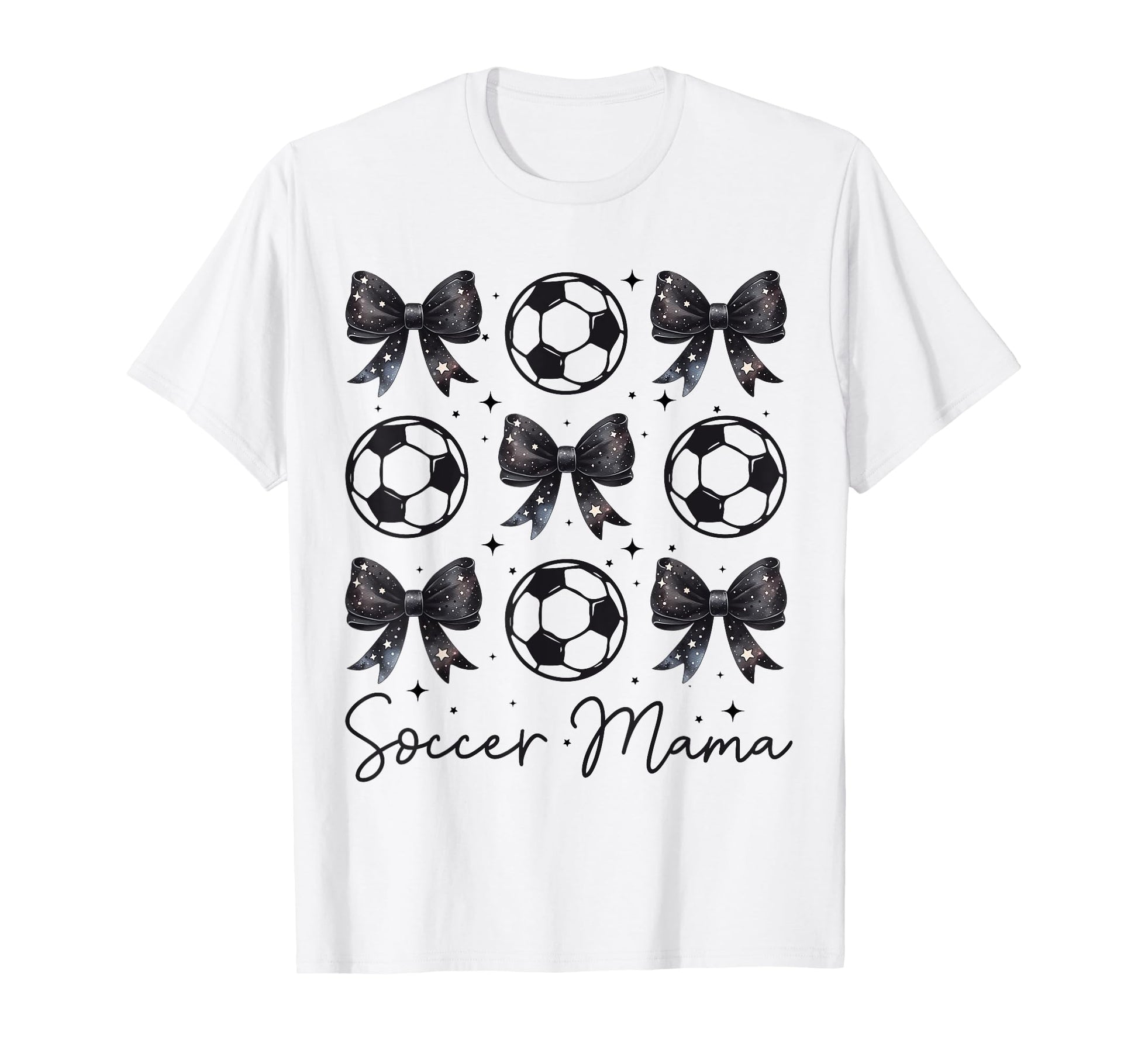 Soccer Mama Coquette Bow Soccer Mom T-Shirt - Custom Art Print Unisex - T-Shirt, Sweatshirt, Hoodie