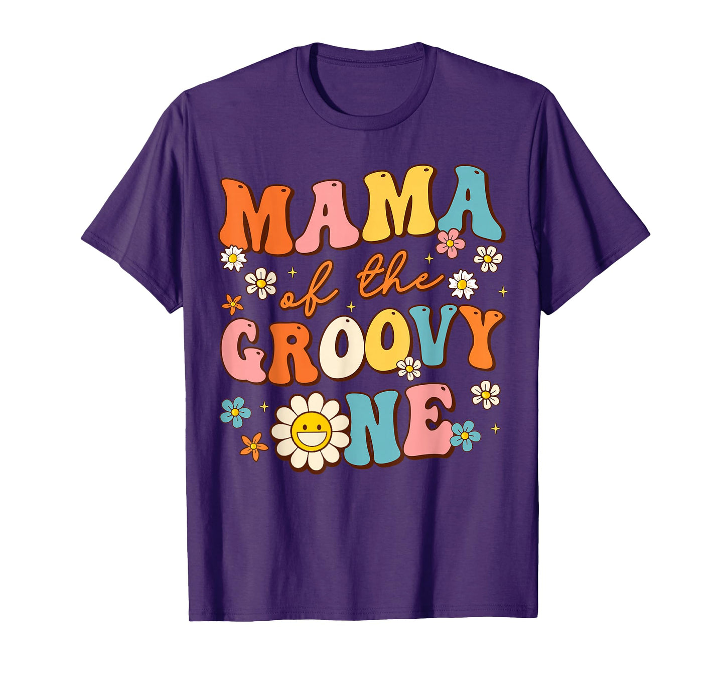 Mama Groovy One 1St Birthday T-Shirt - Custom Art Print for Adults - T-Shirt, Sweatshirt, Hoodie