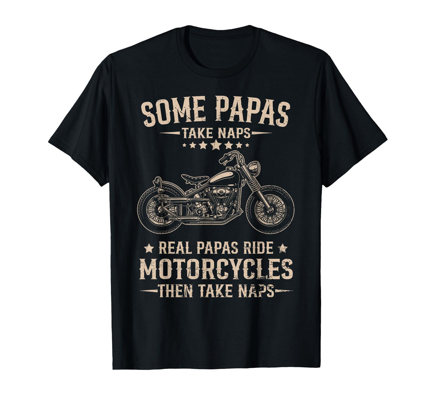 Real Papas Ride Motorcycles Then Take T-Shirt - Aesthetic Graphic Unisex - T-Shirt, Sweatshirt, Hoodie