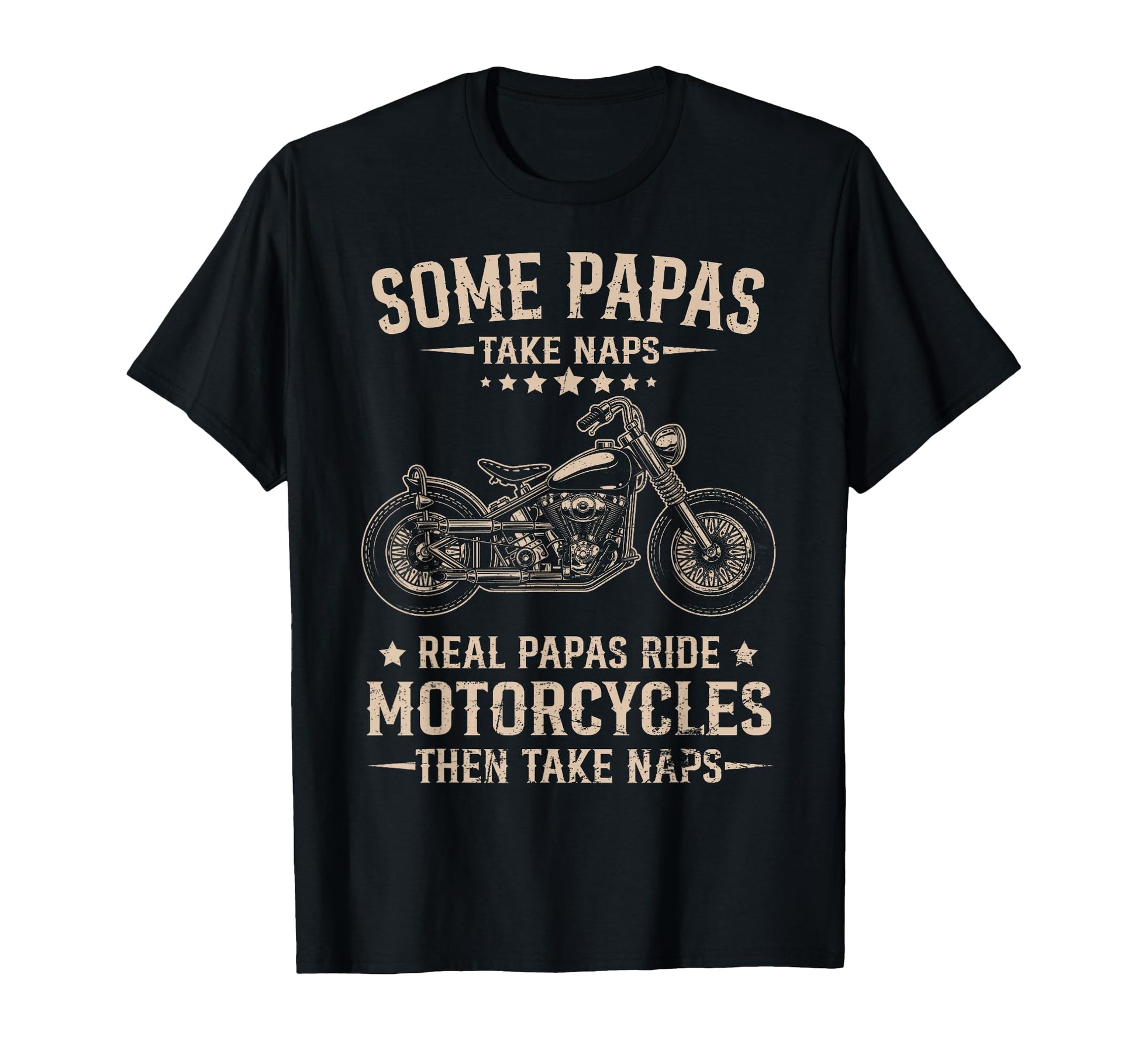Real Papas Ride Motorcycles Then Take T-Shirt - Aesthetic Graphic Unisex - T-Shirt, Sweatshirt, Hoodie